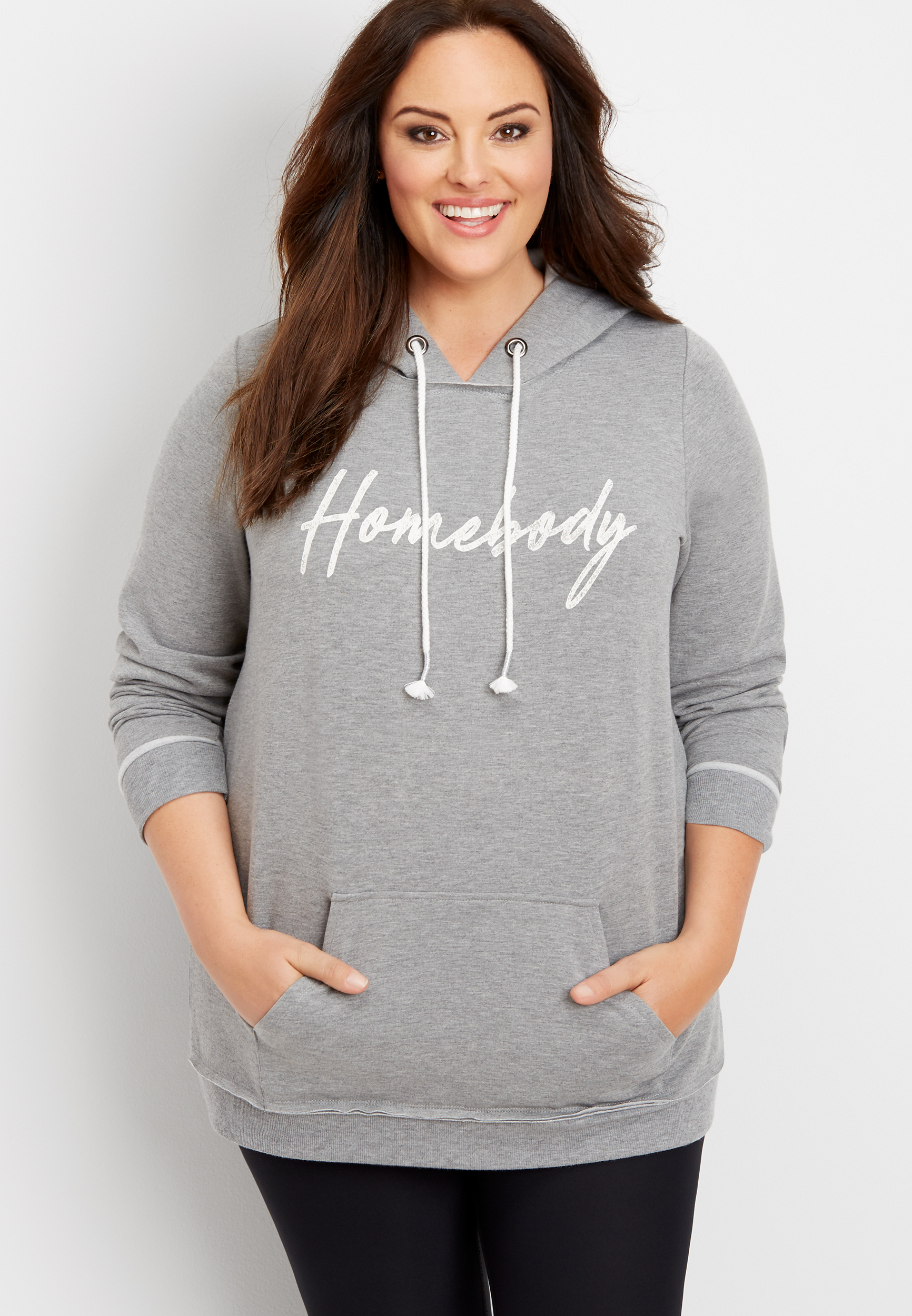 plus size homebody graphic hoodie | maurices