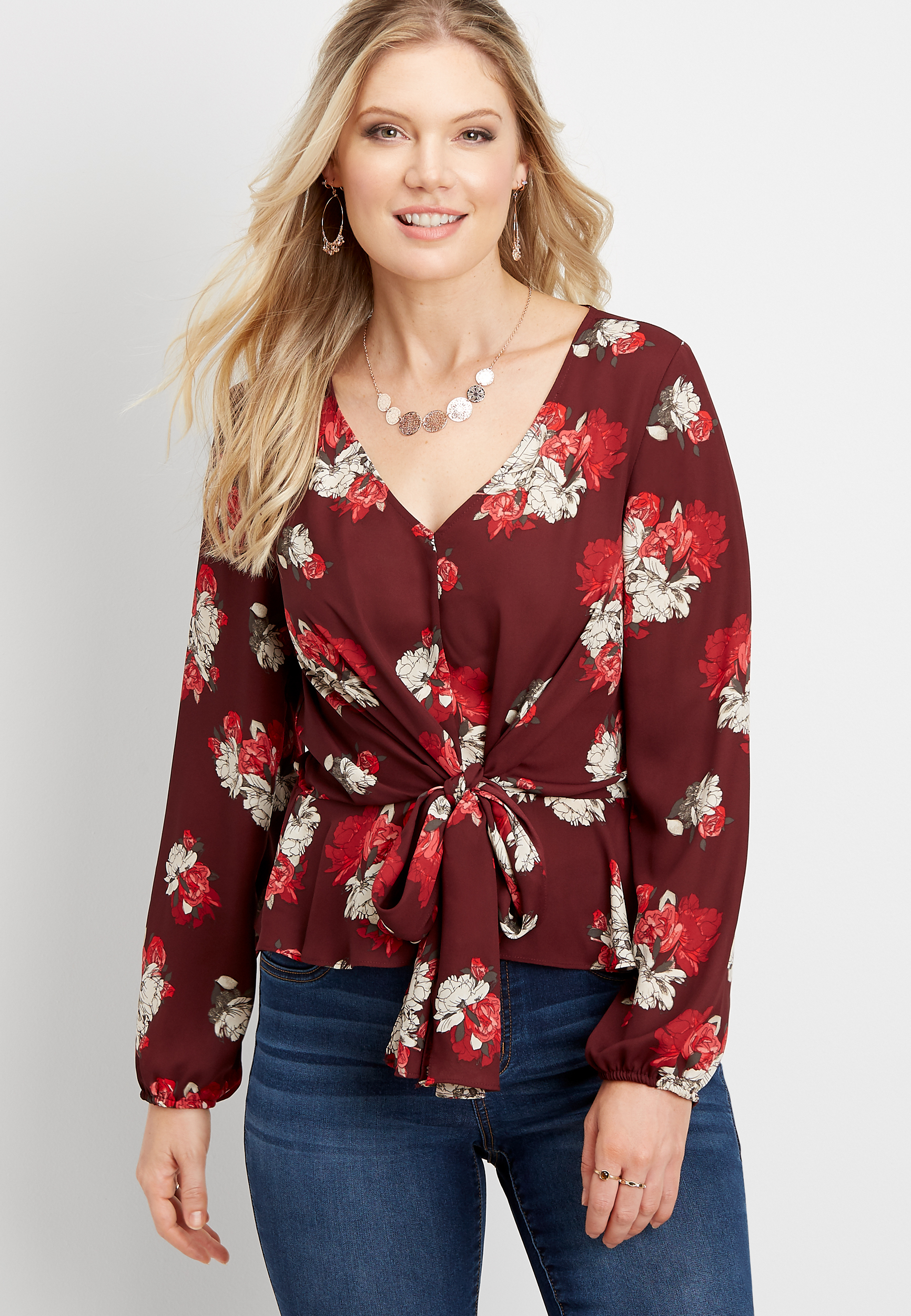 maurices floral top