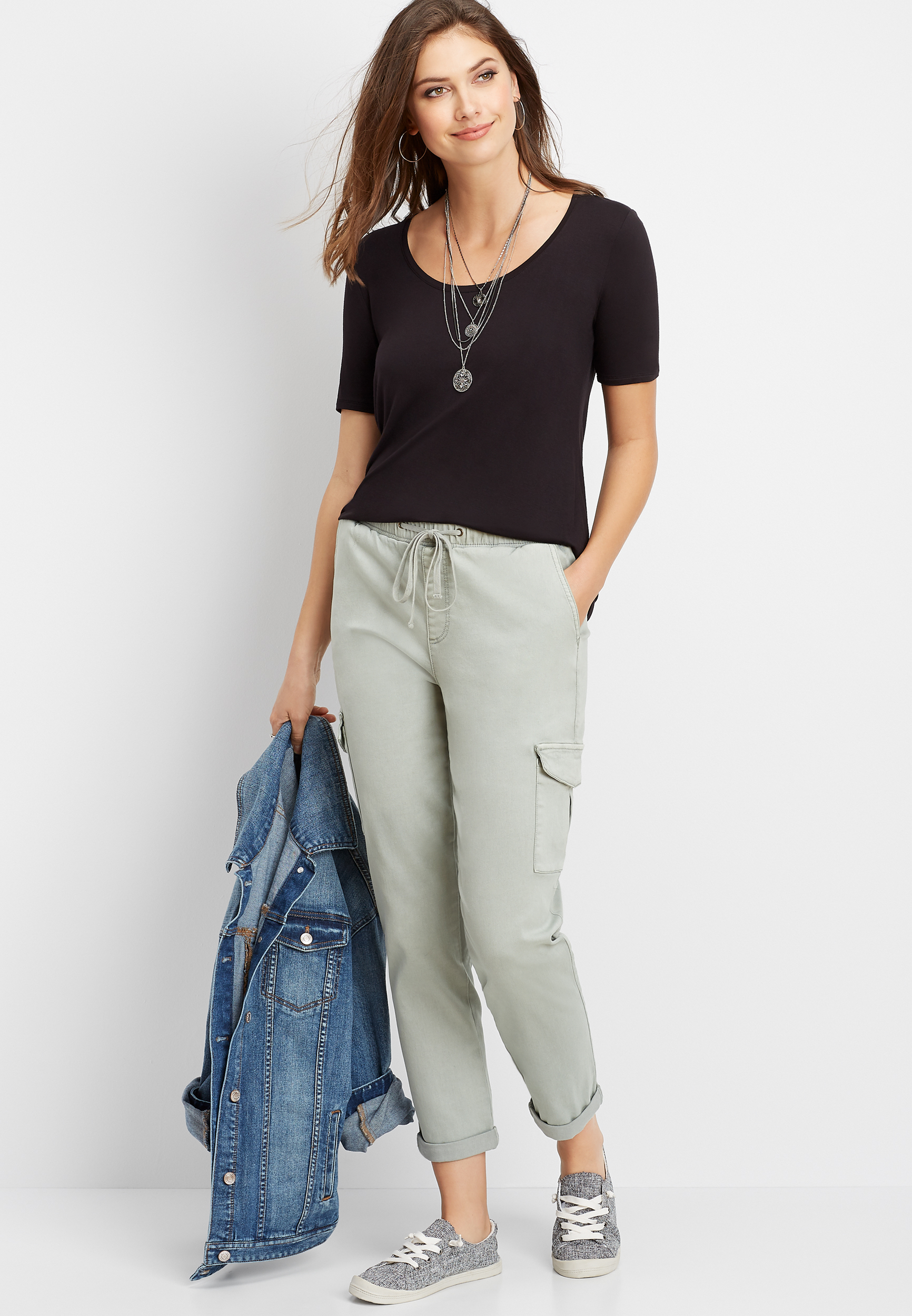 tie waist cargo pants