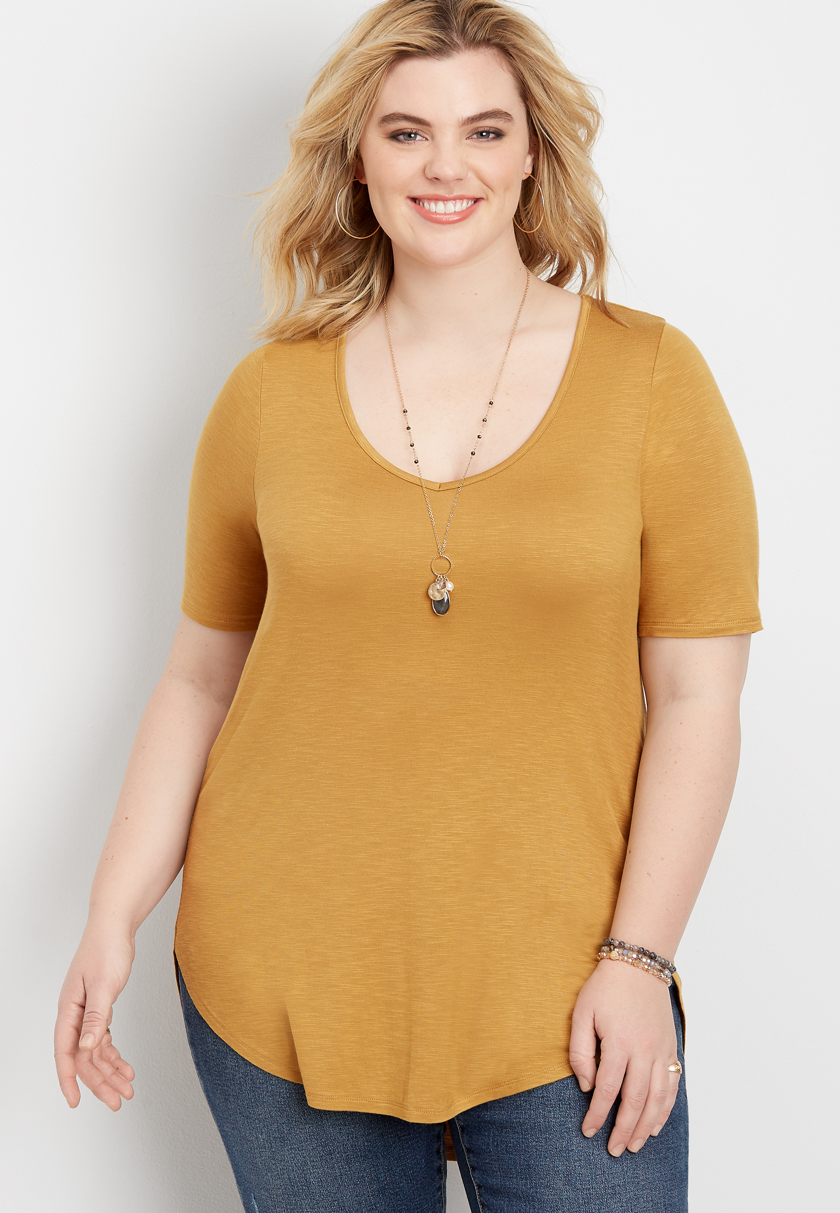 Plus Size 24/7 Flawless Solid Tunic Tee - Size 4X