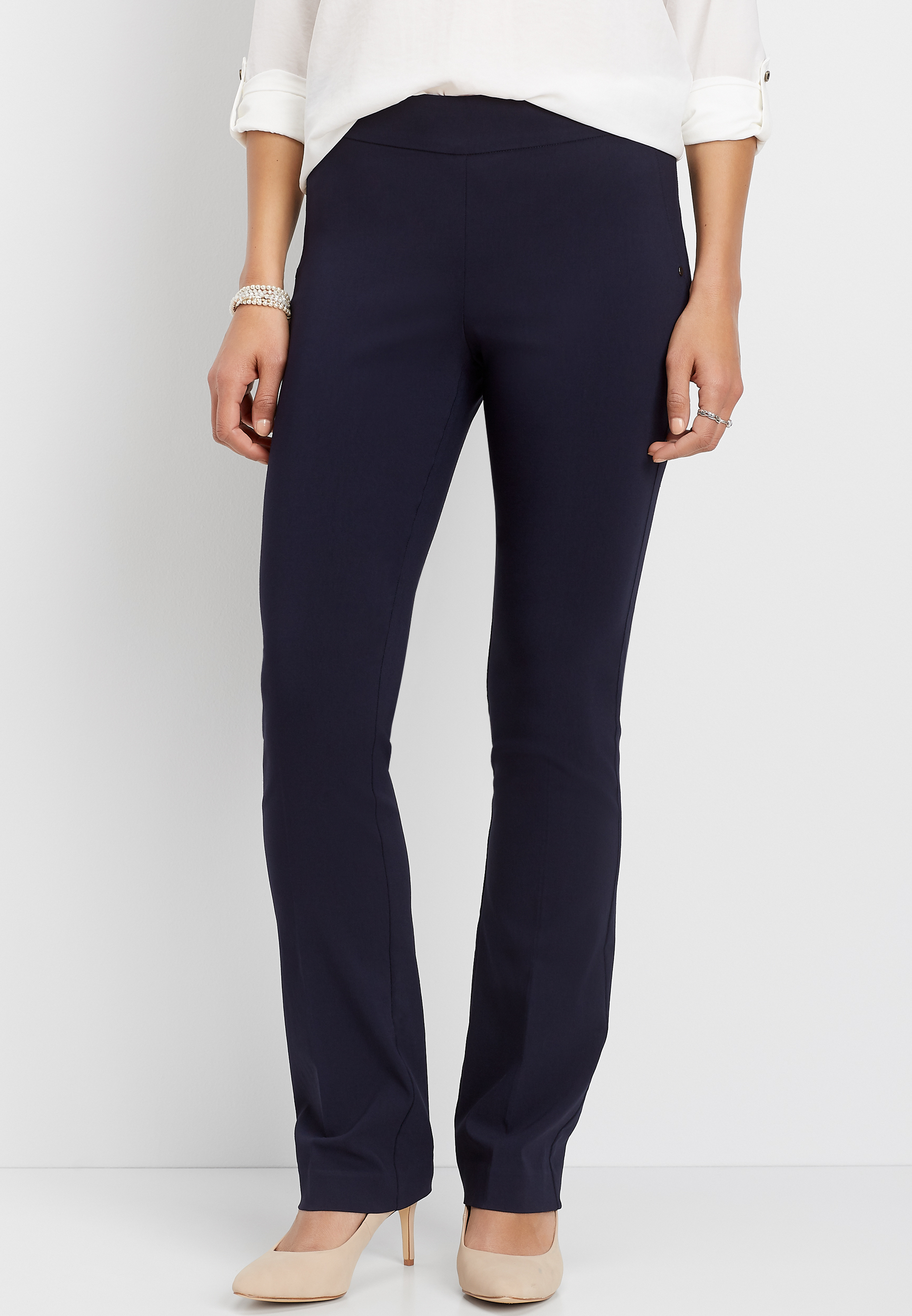 pull on bengaline bootcut pant maurices