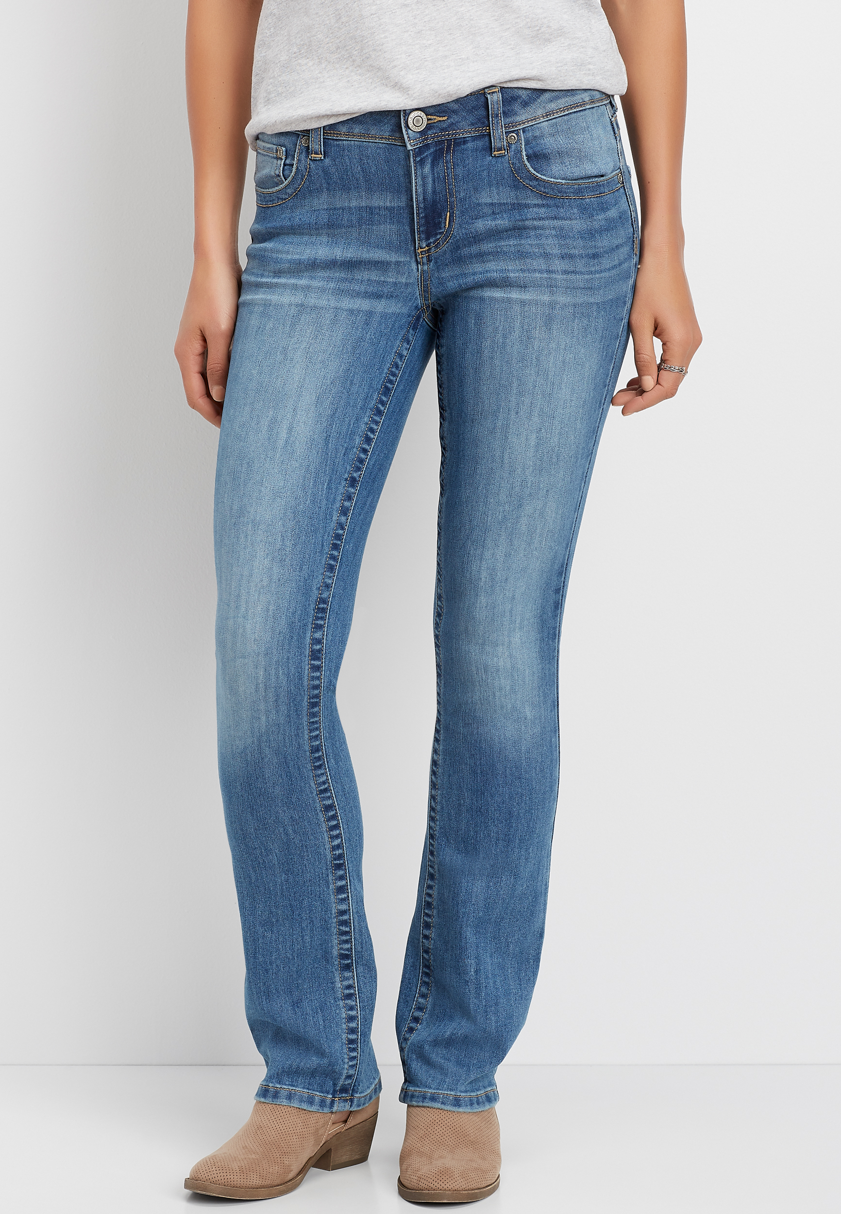 DenimFlex™ Light Wash Slim Boot Jean | maurices