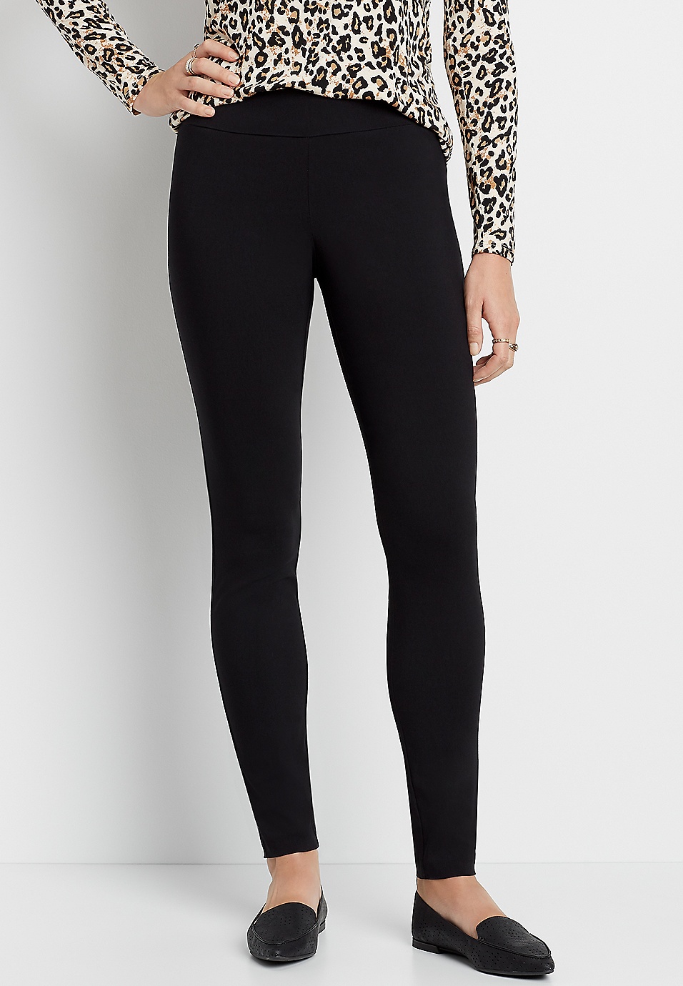 Pull On Bengaline Skinny Ankle Pant | maurices