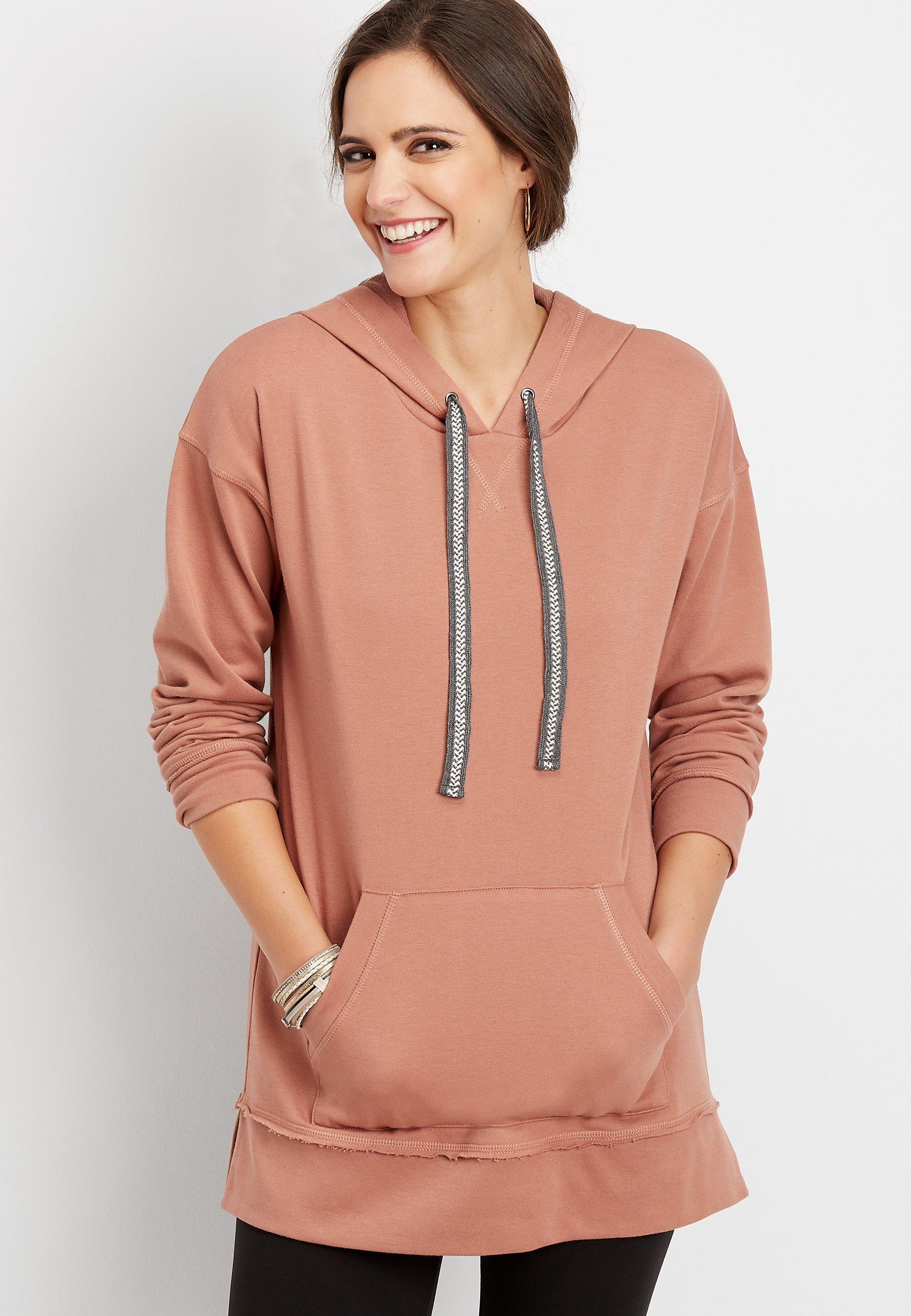 tunic pullover hoodie