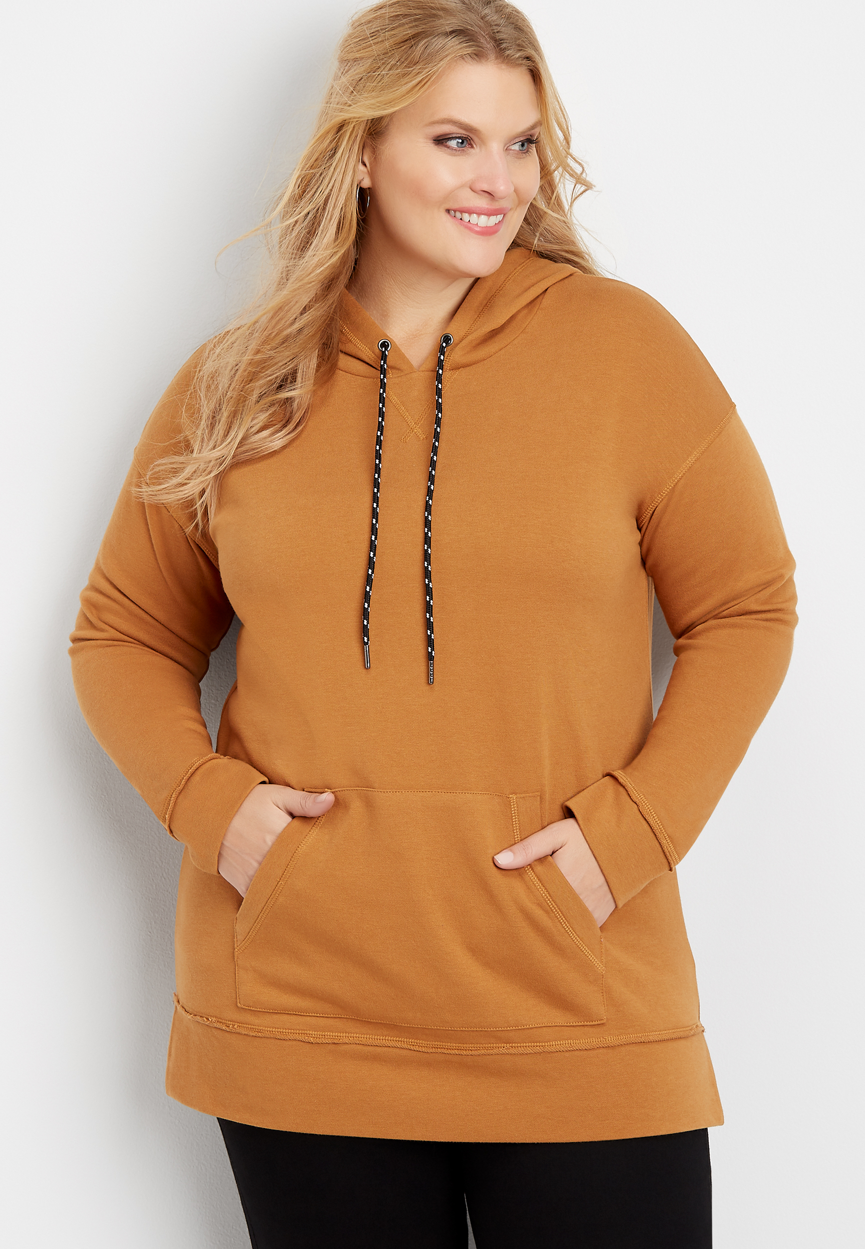 plus size hoodie tunic