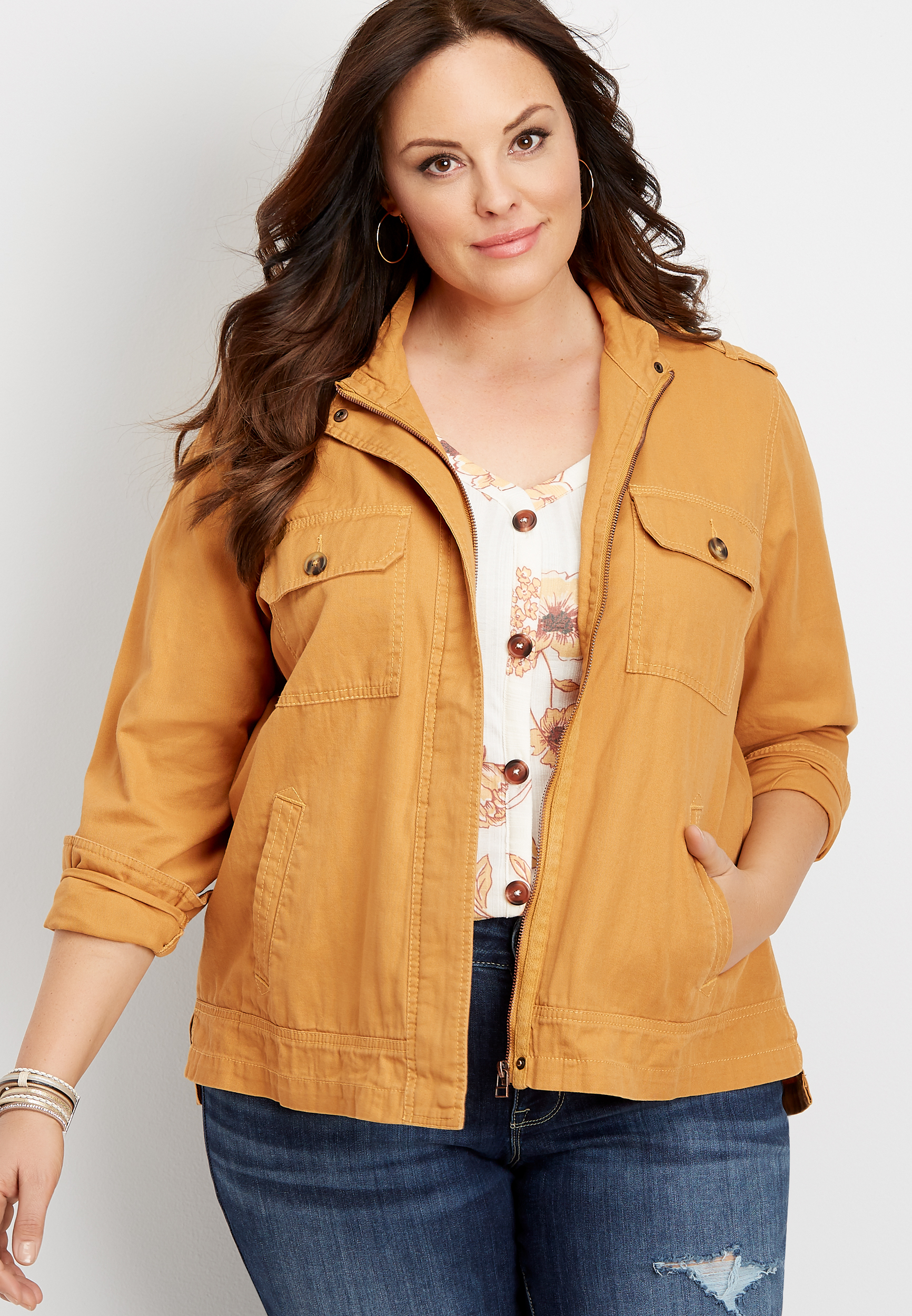 maurices plus size coats