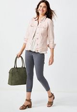 Pull On Bengaline Crop Pant, C151, small