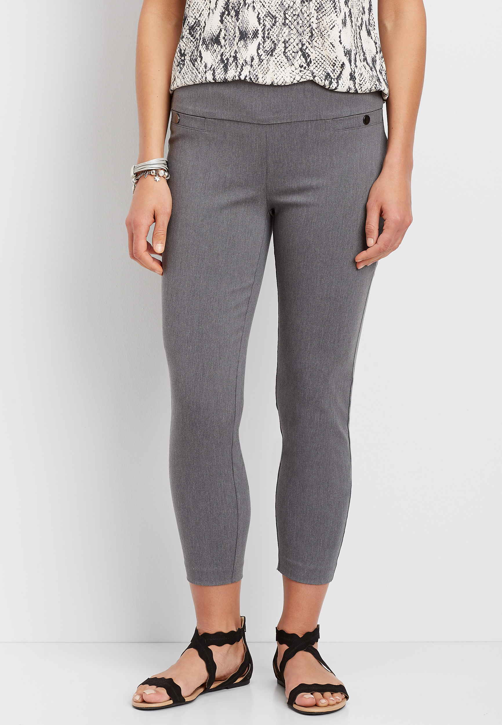 Pull On Bengaline Crop Pant, C151, large