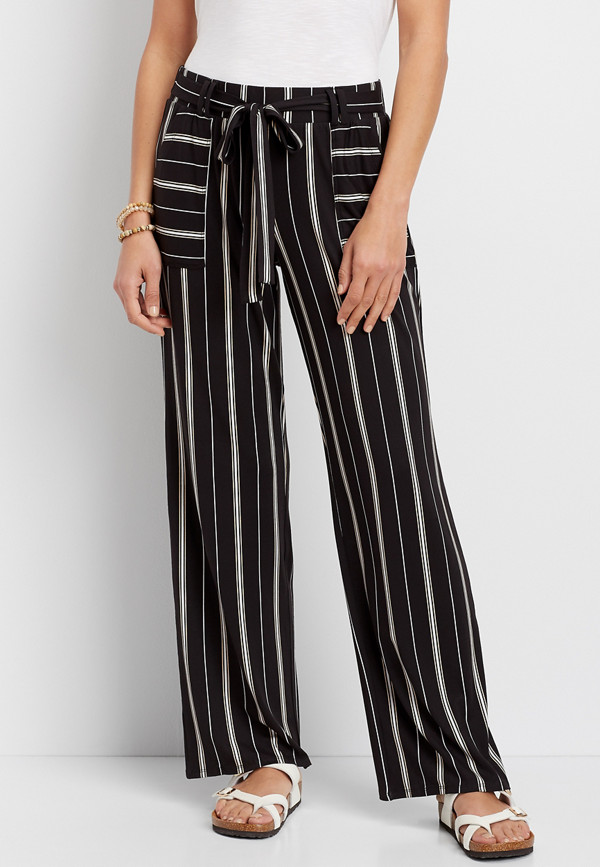 Stretch Pull On Wide Leg Pant | maurices