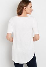 24/7 Flawless Solid Tunic Tee, C7313, small