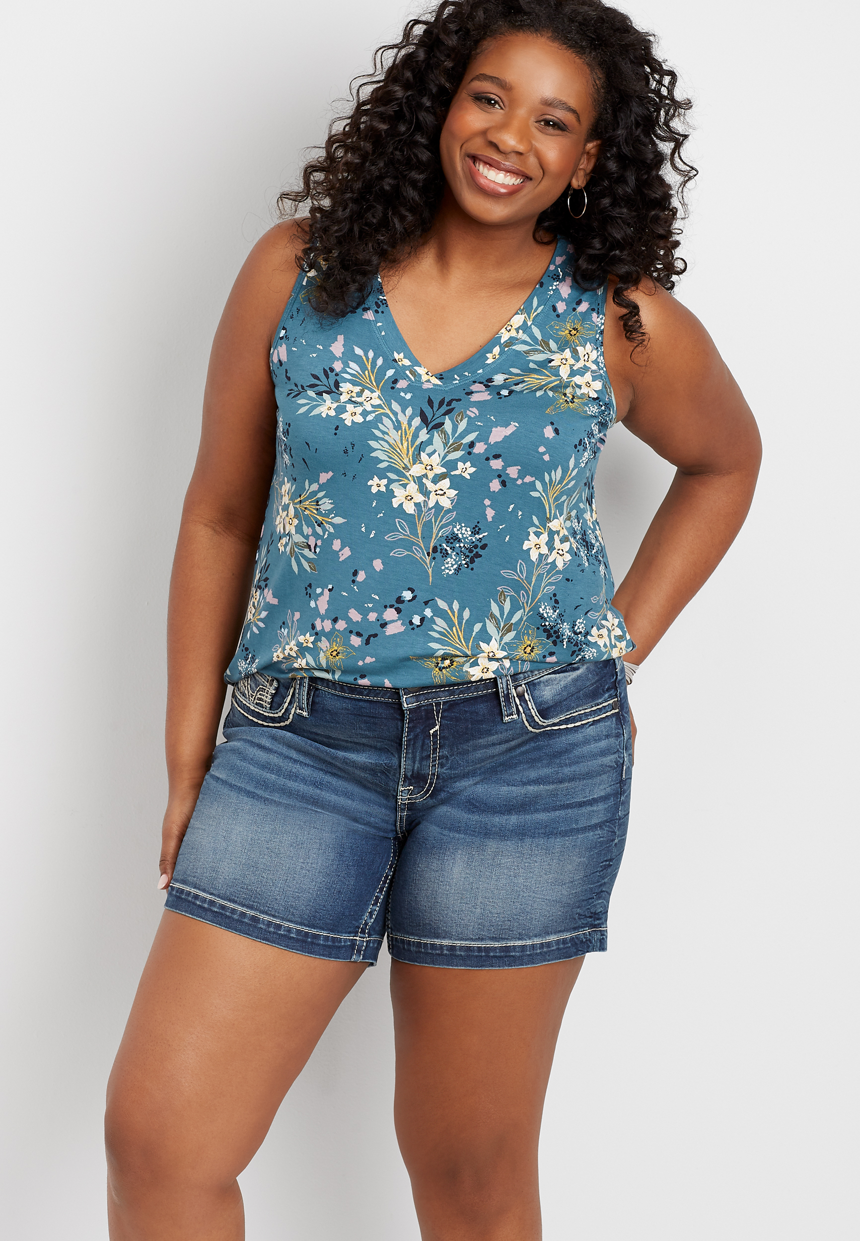 maurices plus size shorts