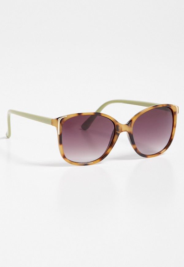 Colorblock Cat Eye Sunglasses | maurices