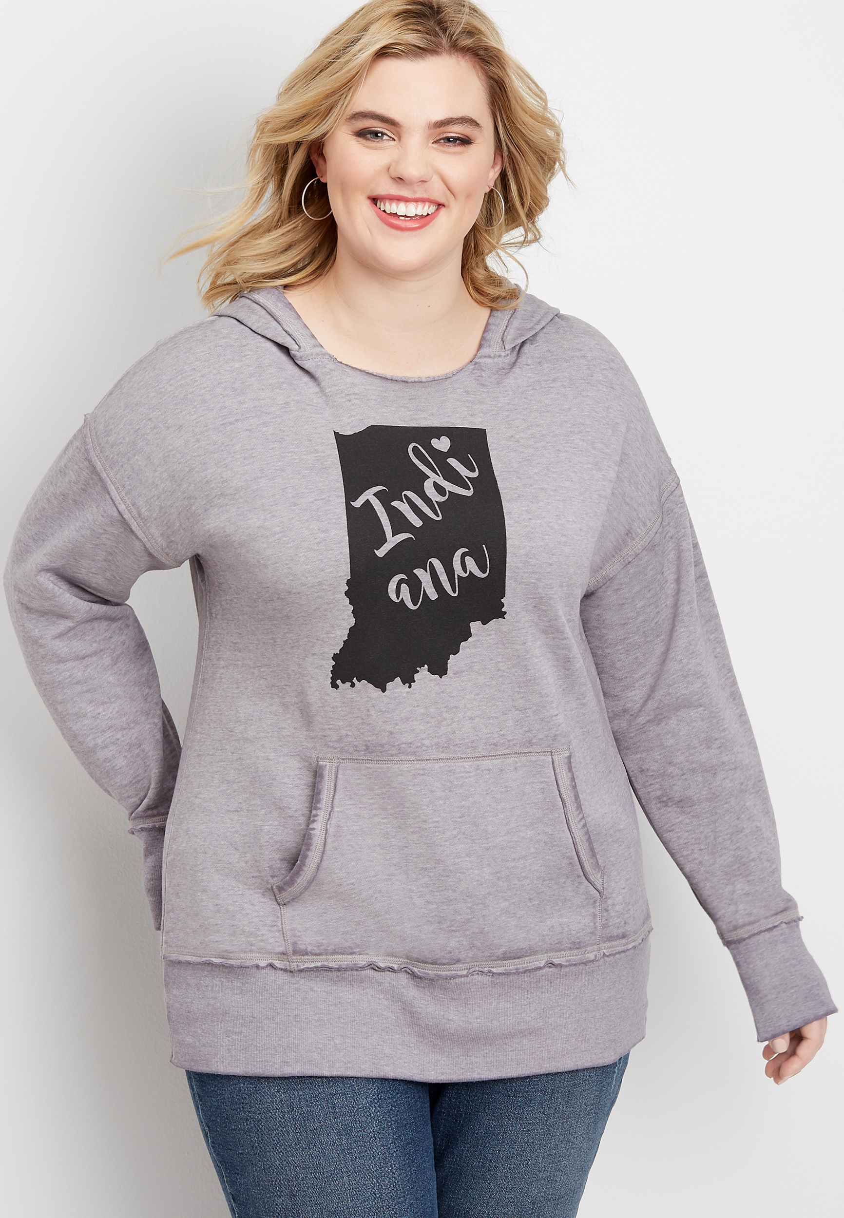plus size pullover hoodie