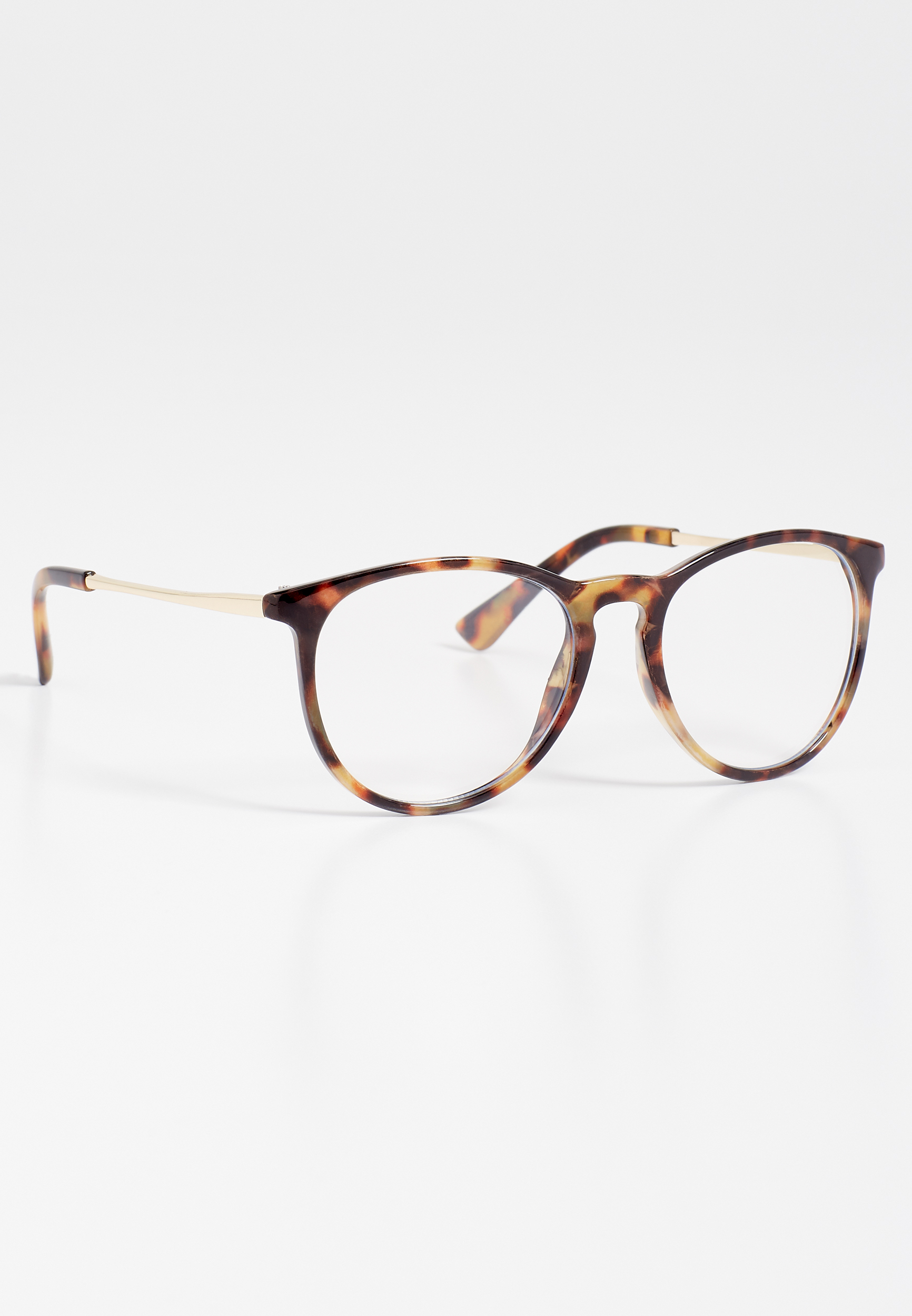 Tortoise Blue Light Lens Round Glasses maurices
