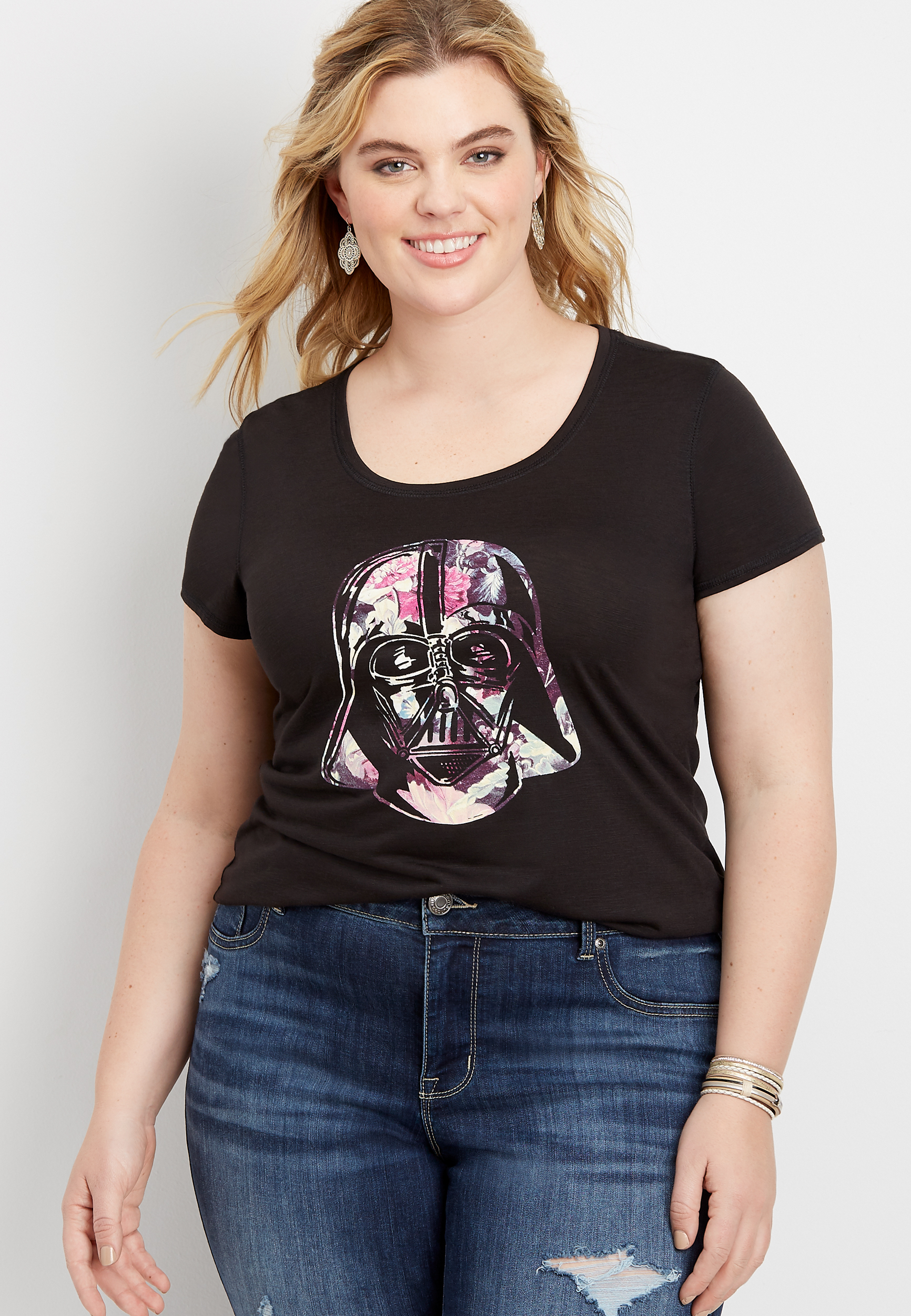 plus size Star Wars Darth Vader graphic tee | maurices