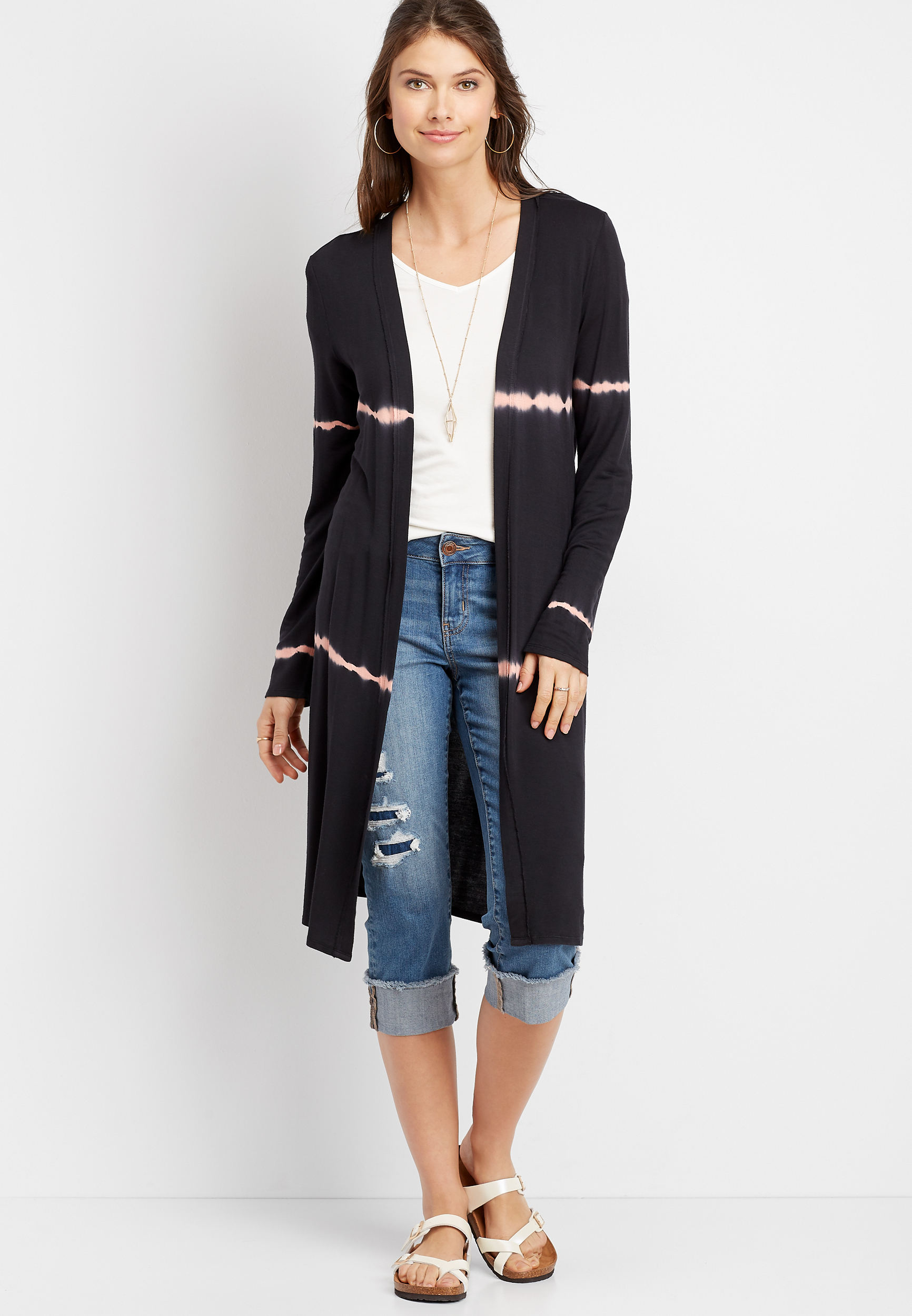 Tie Dye Duster Cardigan | maurices