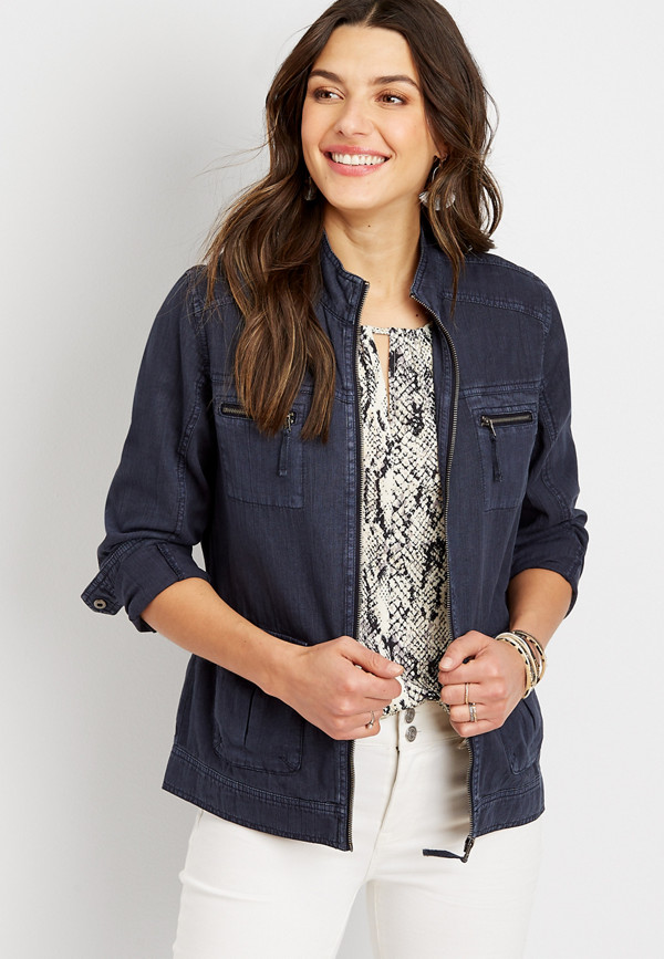 Solid Utility Jacket | maurices
