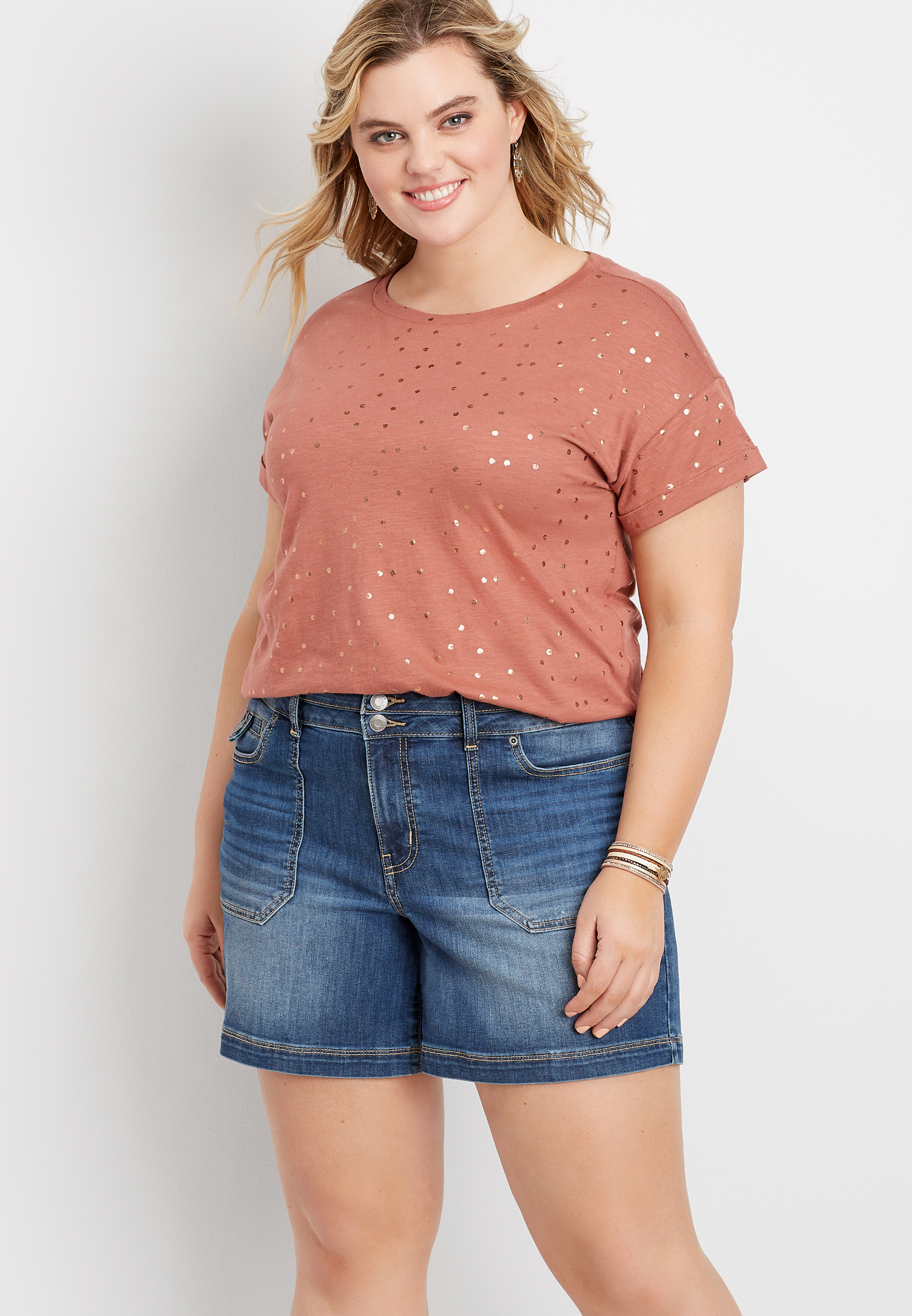 maurices plus size shorts