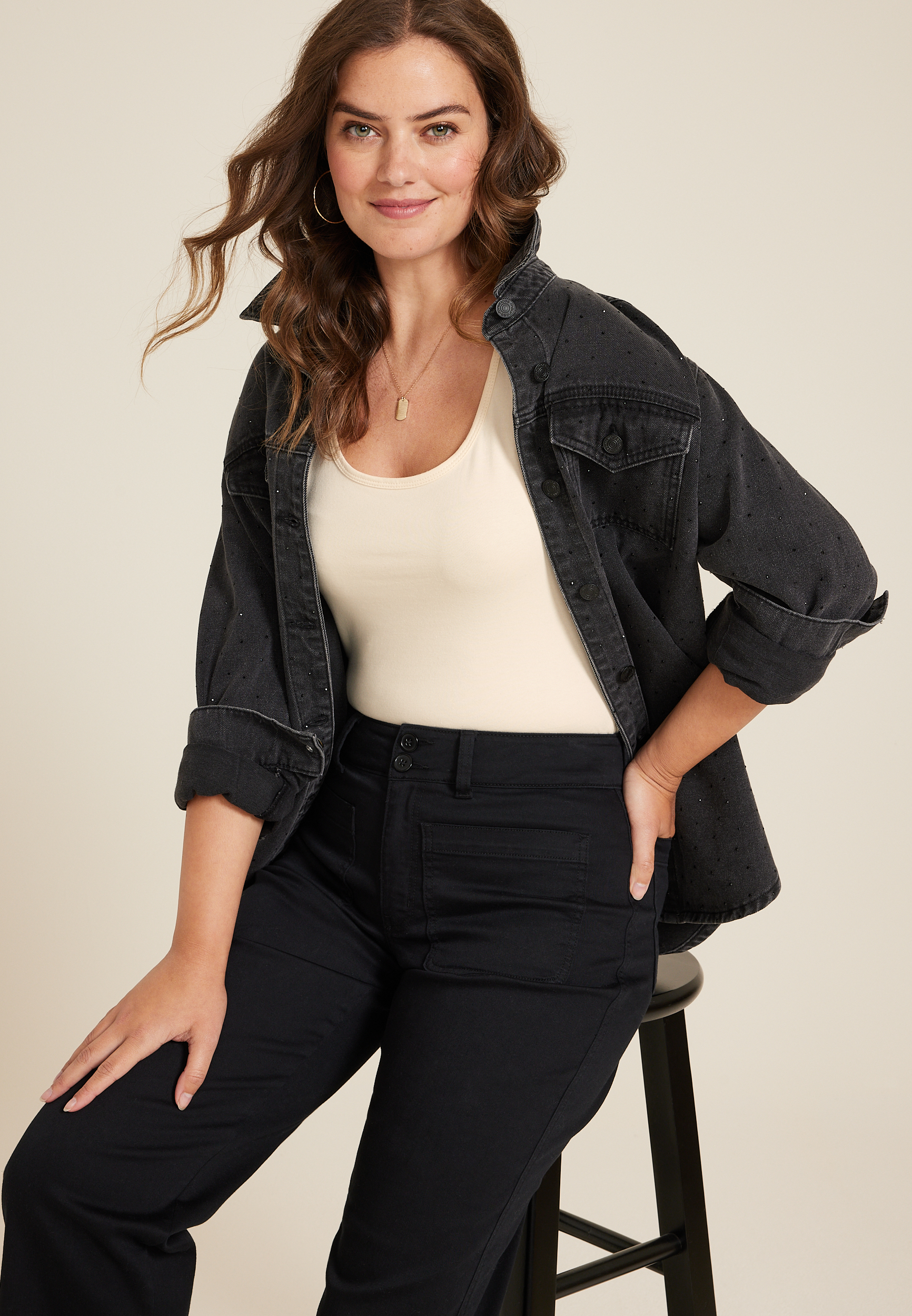 Scoop Neck Tunic Tank Top - thumbnail 9