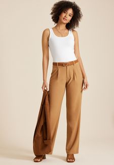 Plus Size Cloud Stretch High Rise Wide Leg Pant