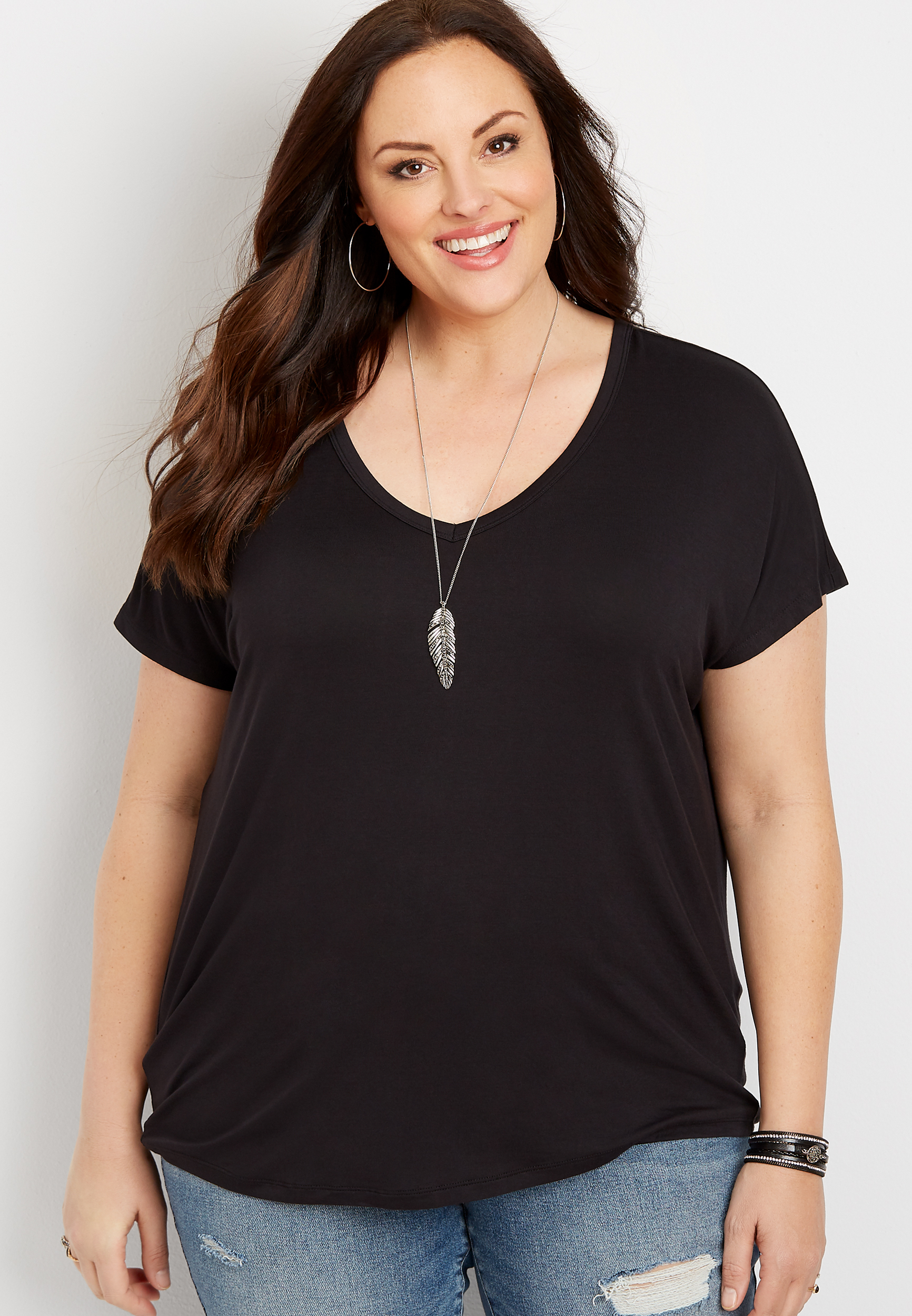 maurices plus size shirts