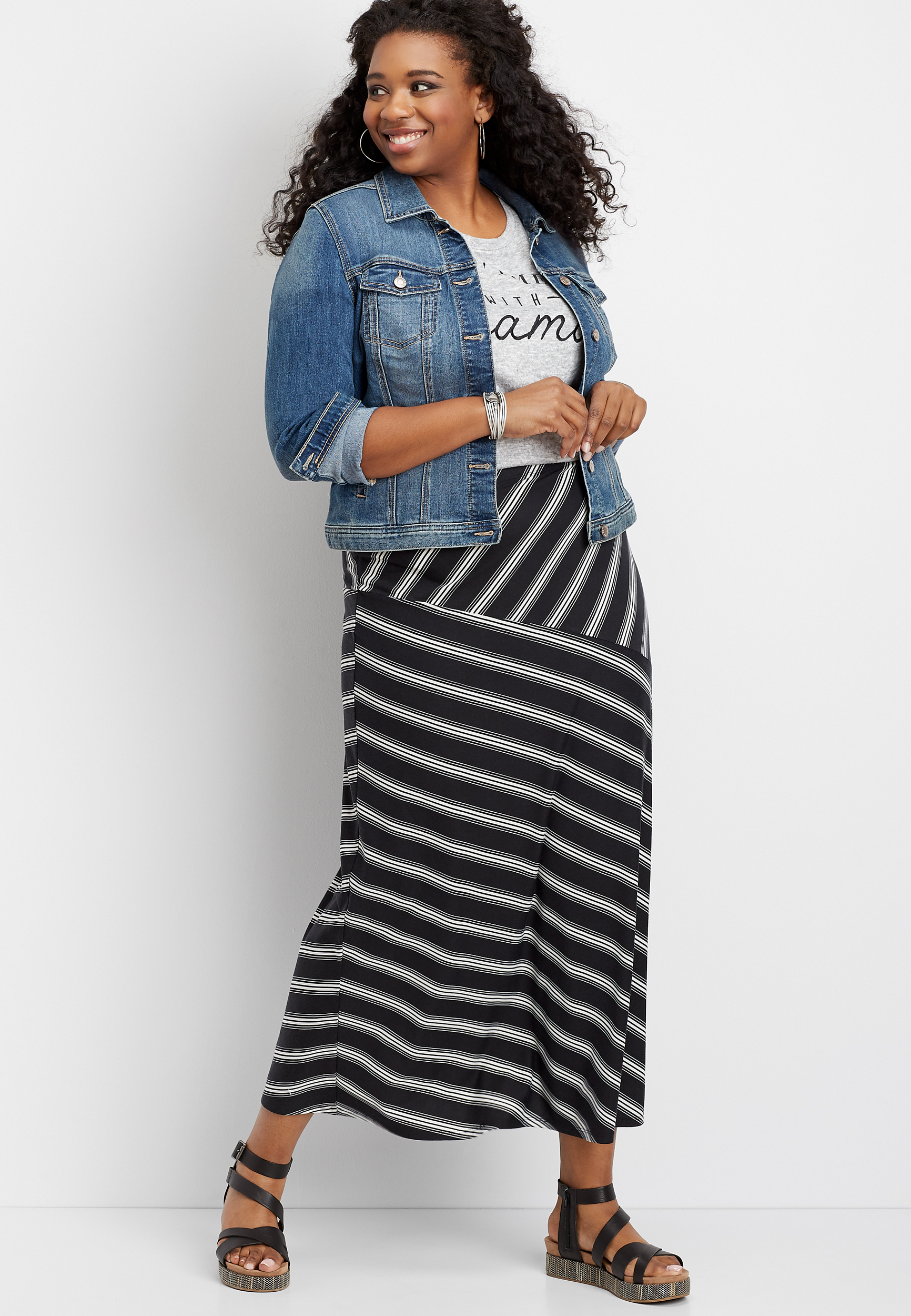 plus size maxi skirts and dresses