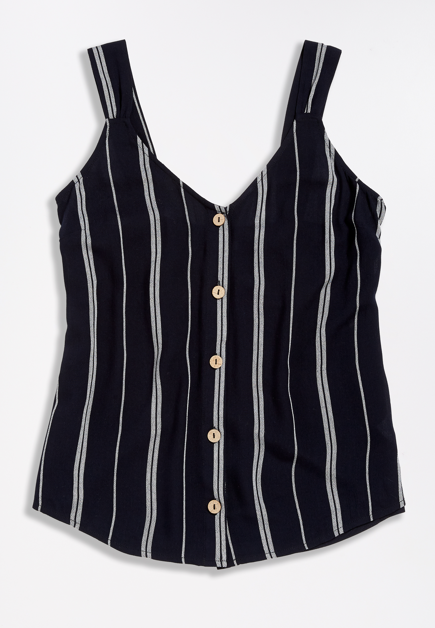 Stripe Button Down Tank Top | maurices