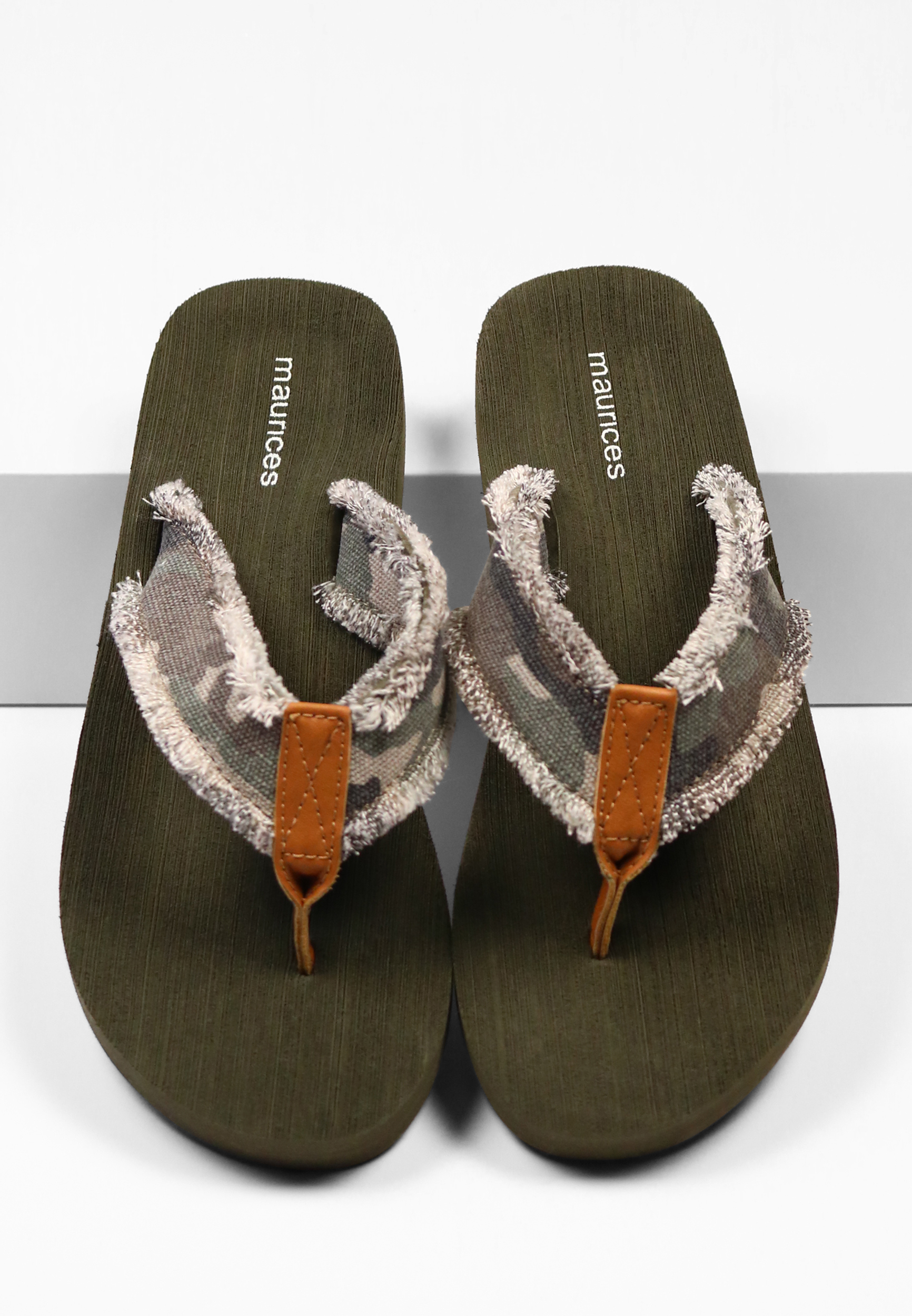 Parker Camo Flip Flop Sandal maurices