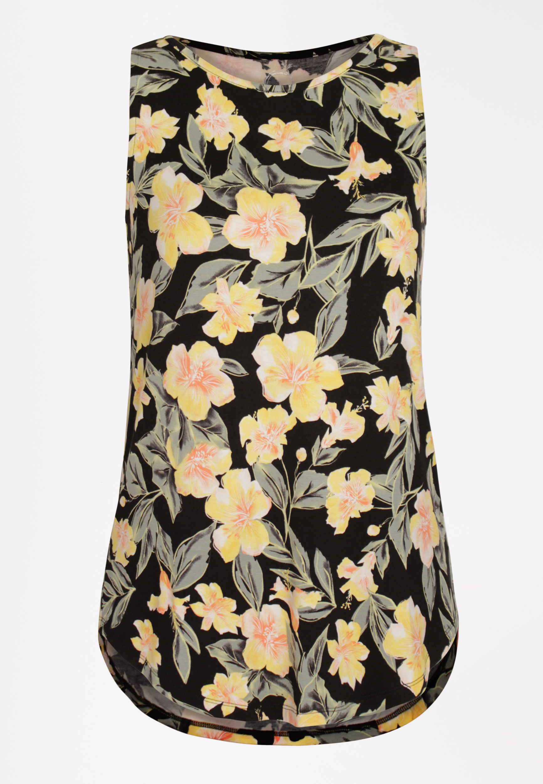 24/7 Floral High Neck Tank Top | maurices
