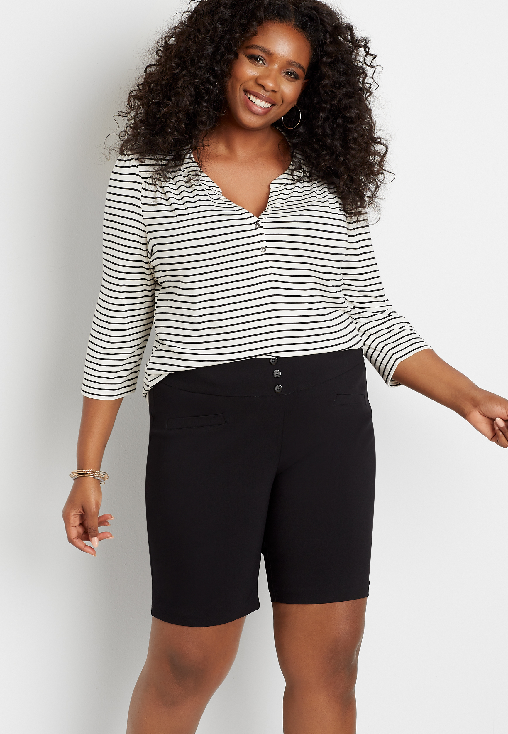 maurices plus size shorts