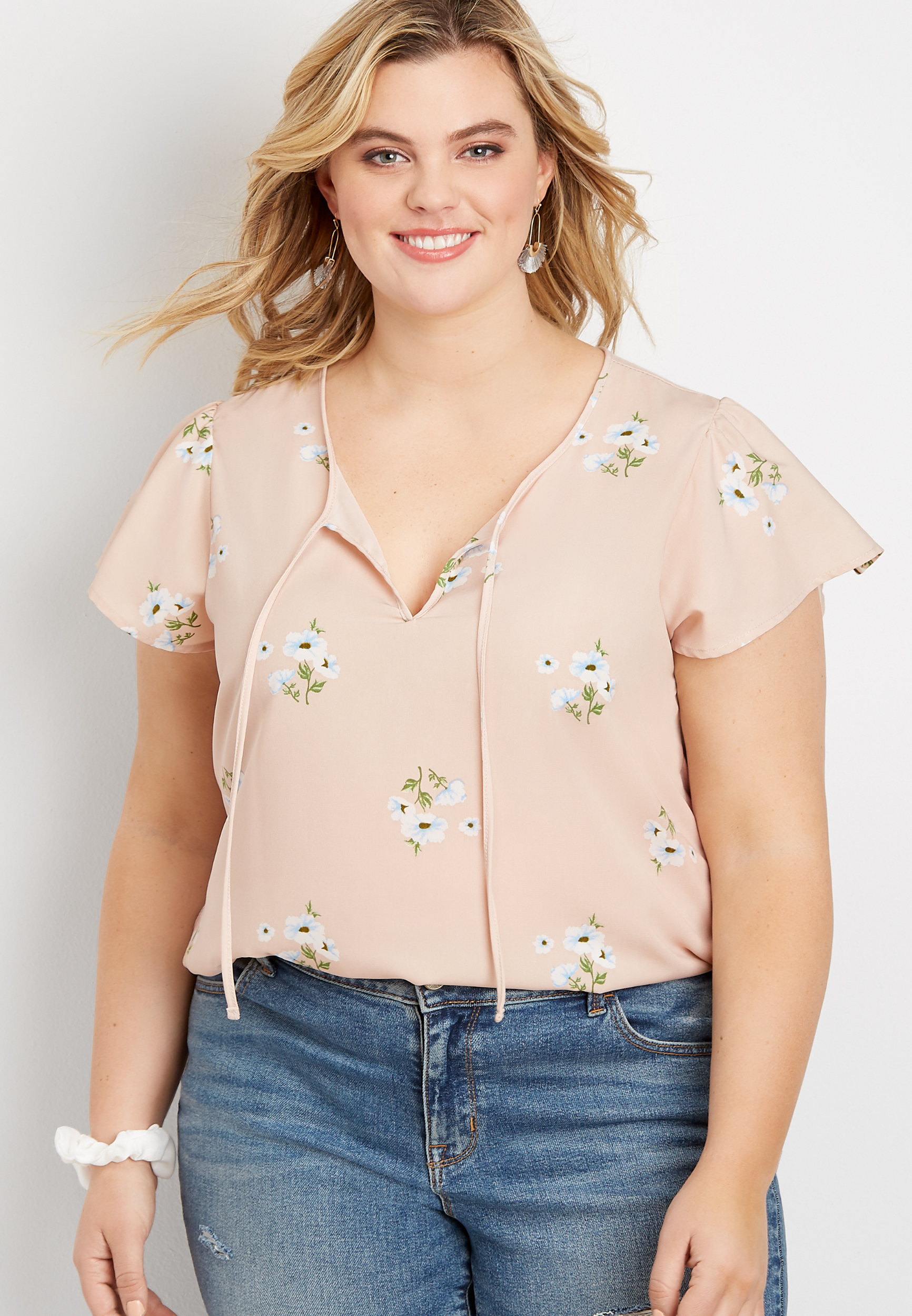 floral peasant blouse