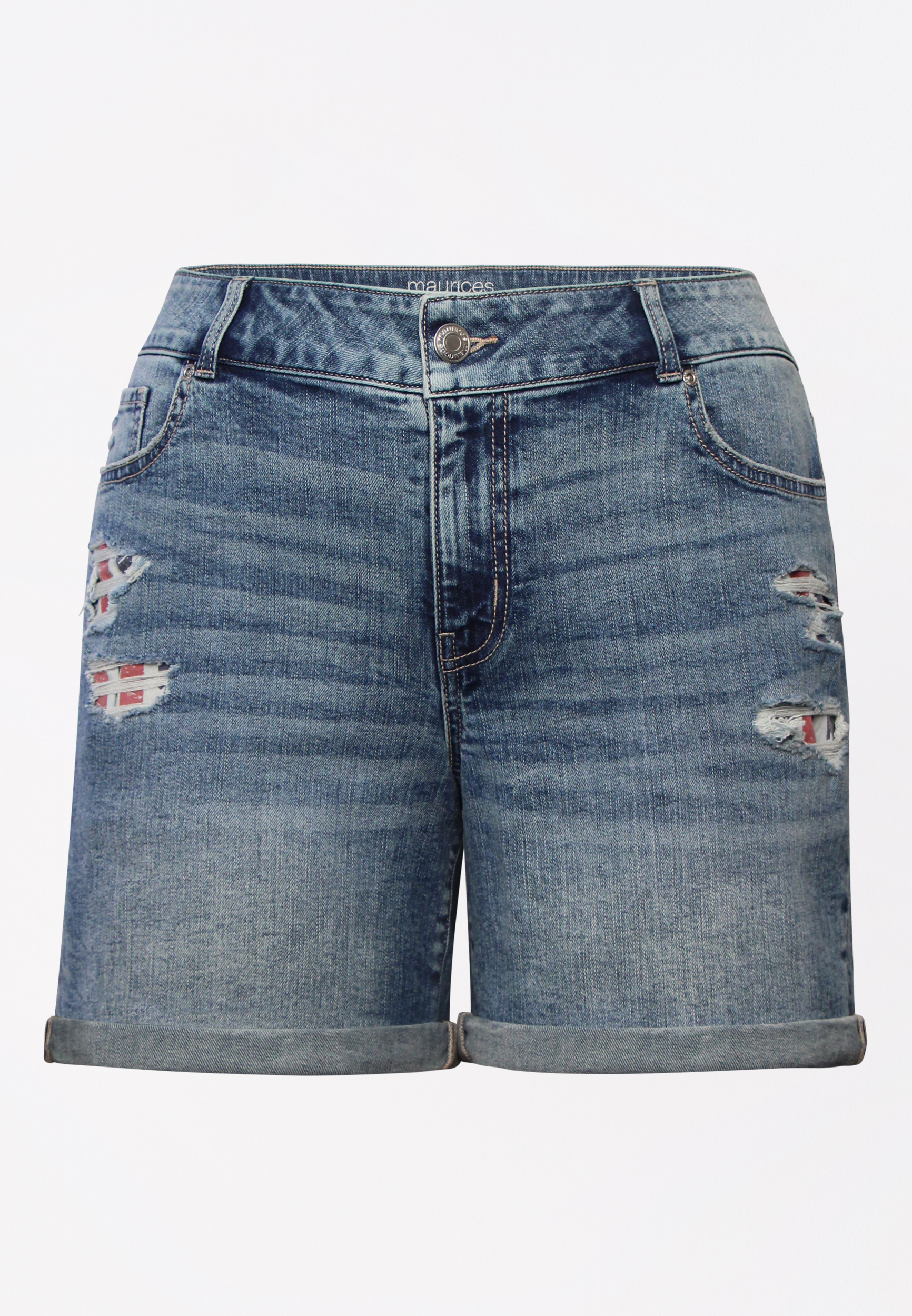 maurices plus size shorts