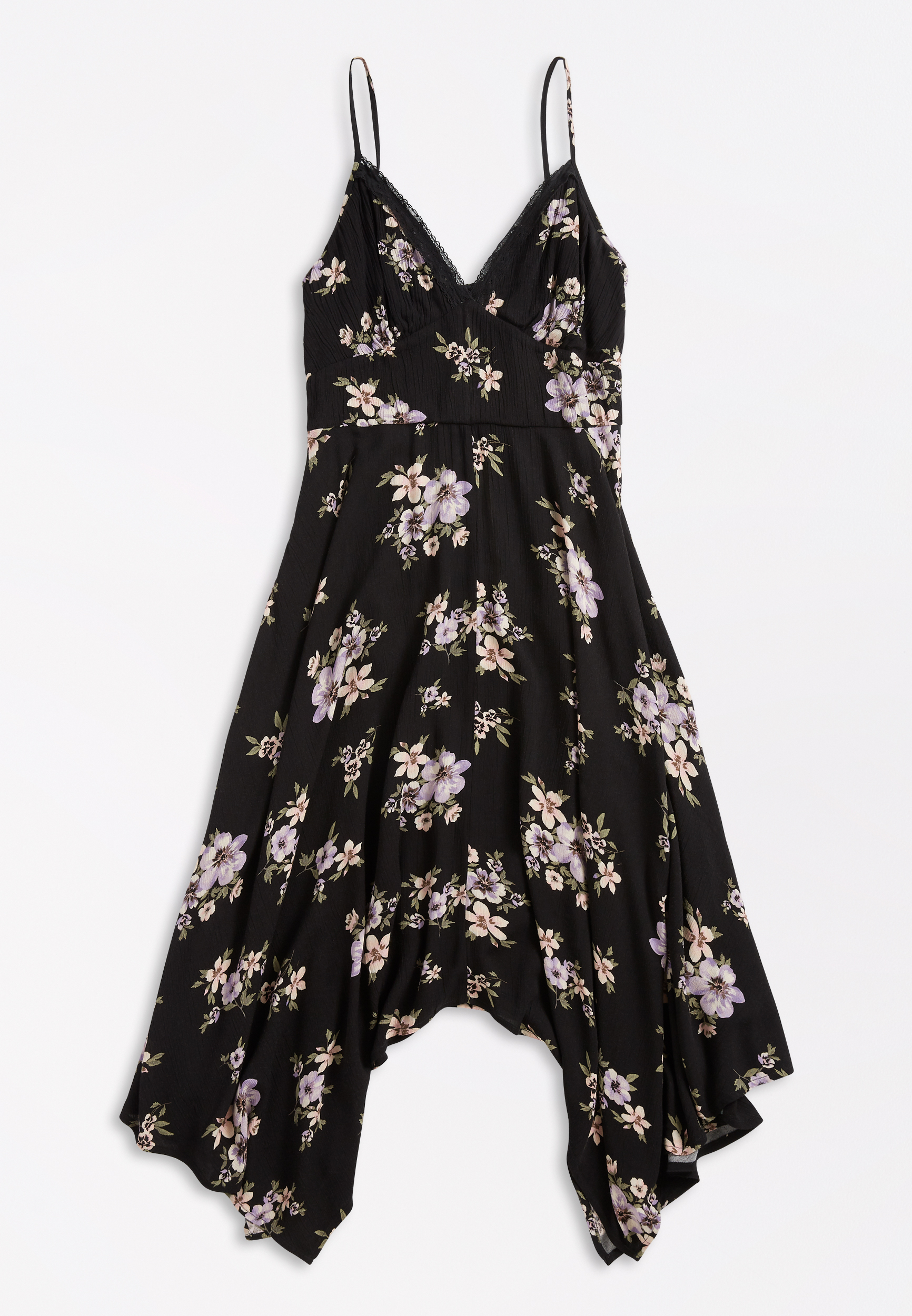 black floral ditsy dress
