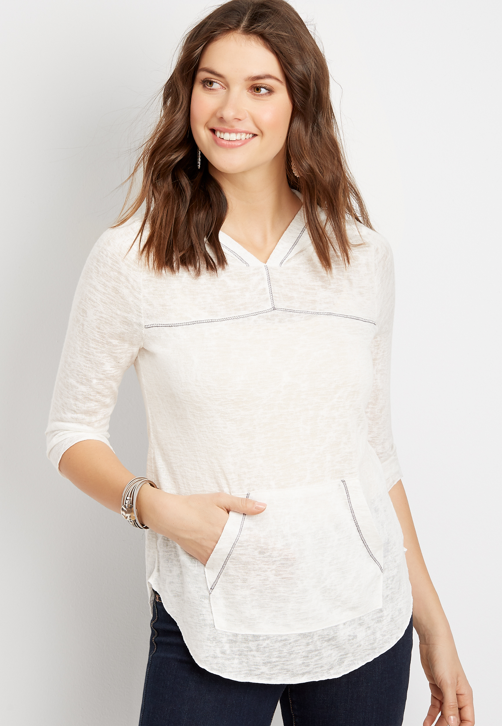 Lightweight Fashion Pullover Hoodie | maurices