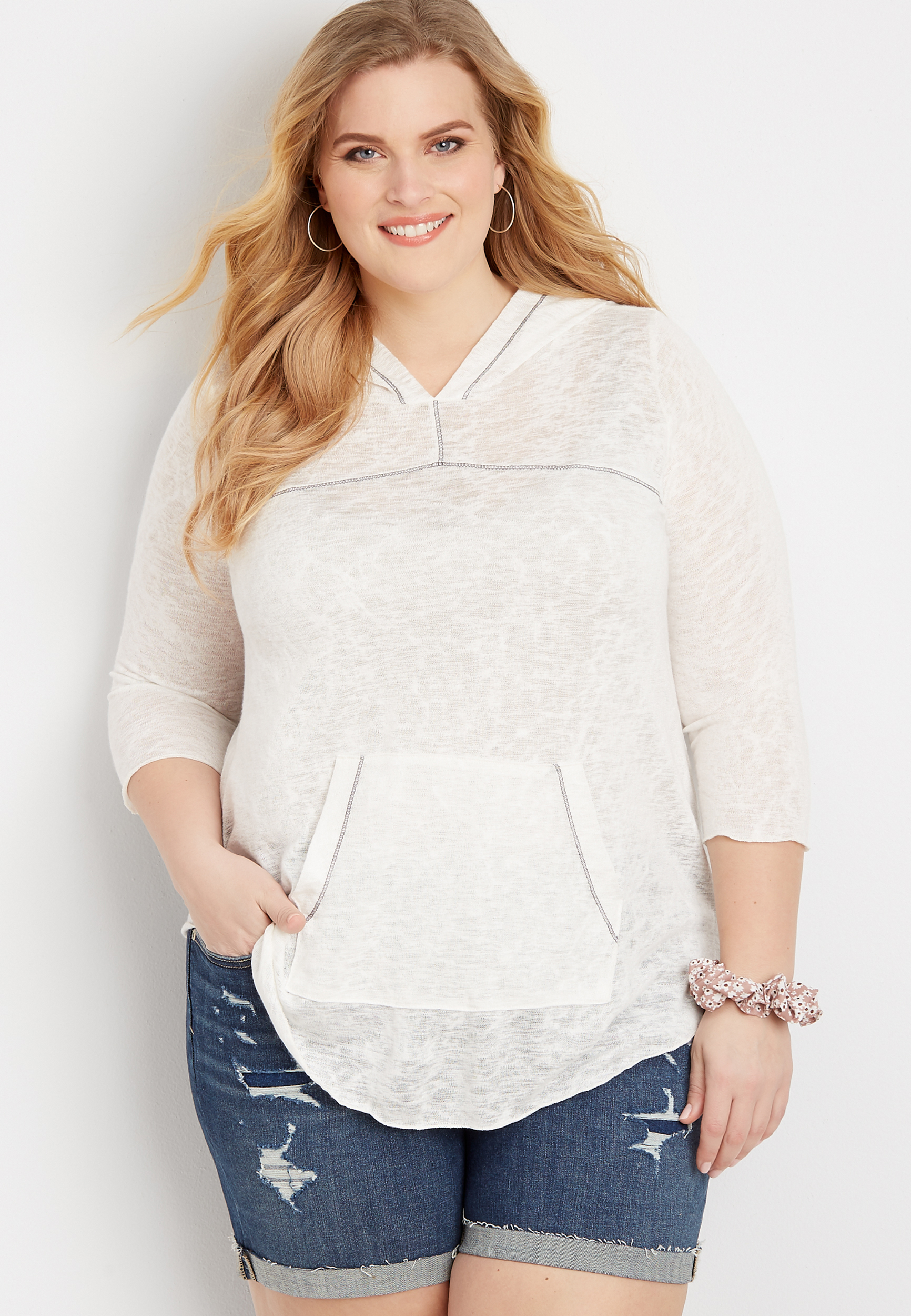 plus size lightweight sweatshirts