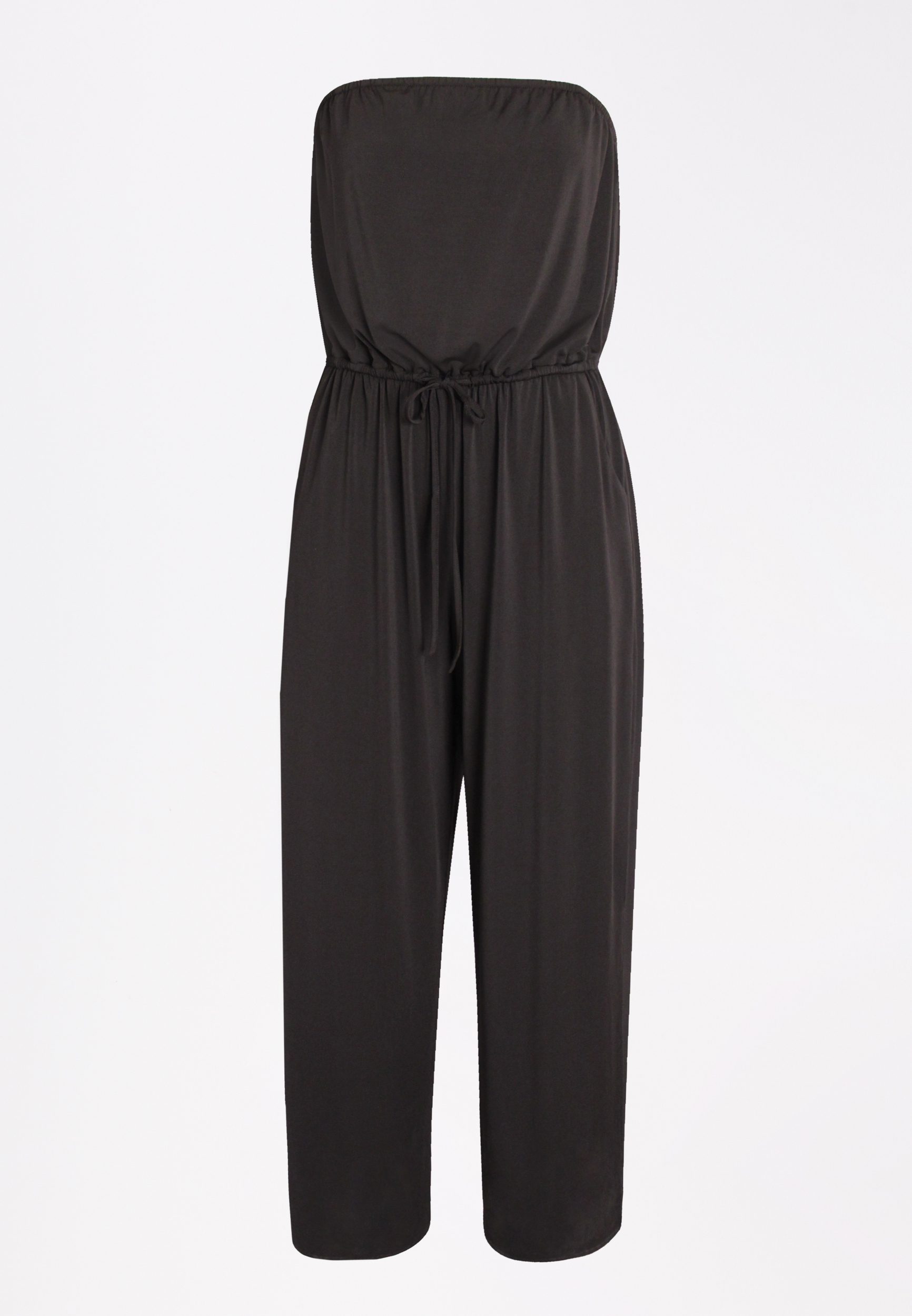 Black Drawcord Waist Jumpsuit | maurices