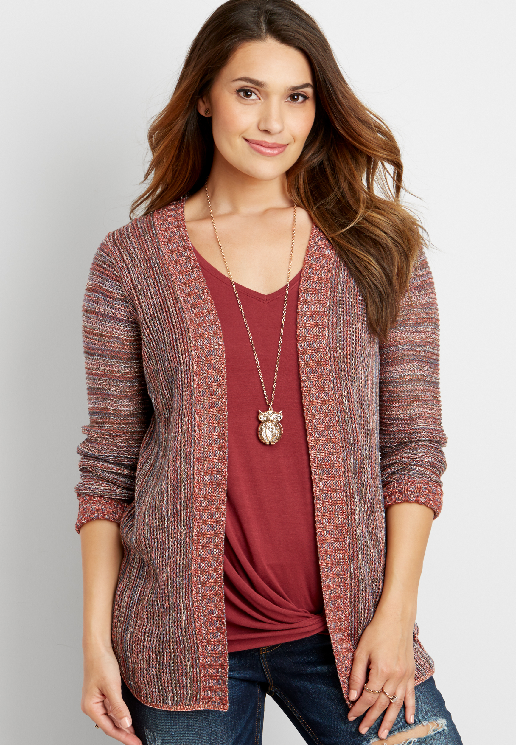 multicolor knit cardigan | maurices