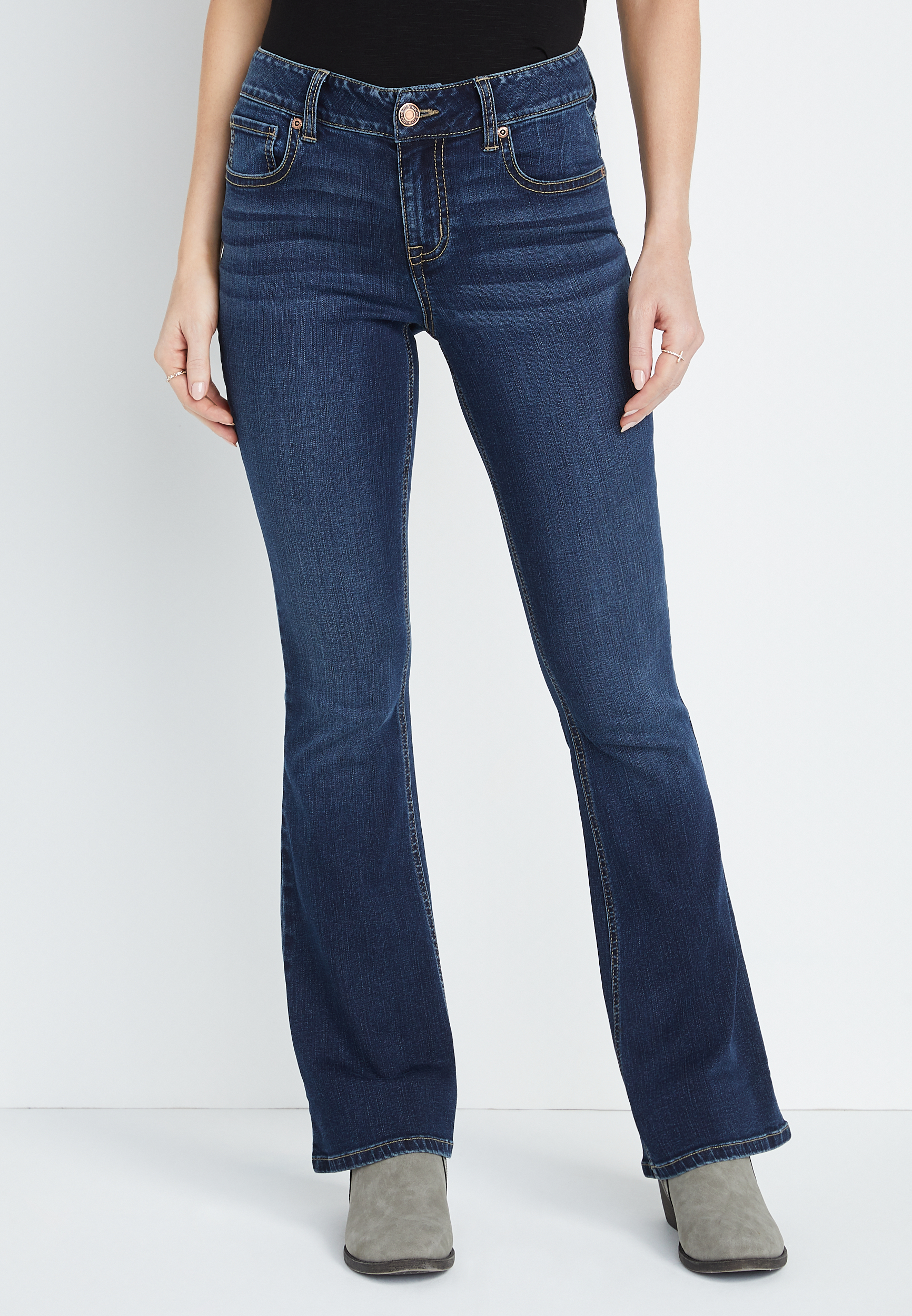m jeans by maurices™ Dark Wash Flare 