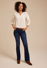 m jeans by maurices&trade; Classic Flare Mid Rise Jean, C258, small