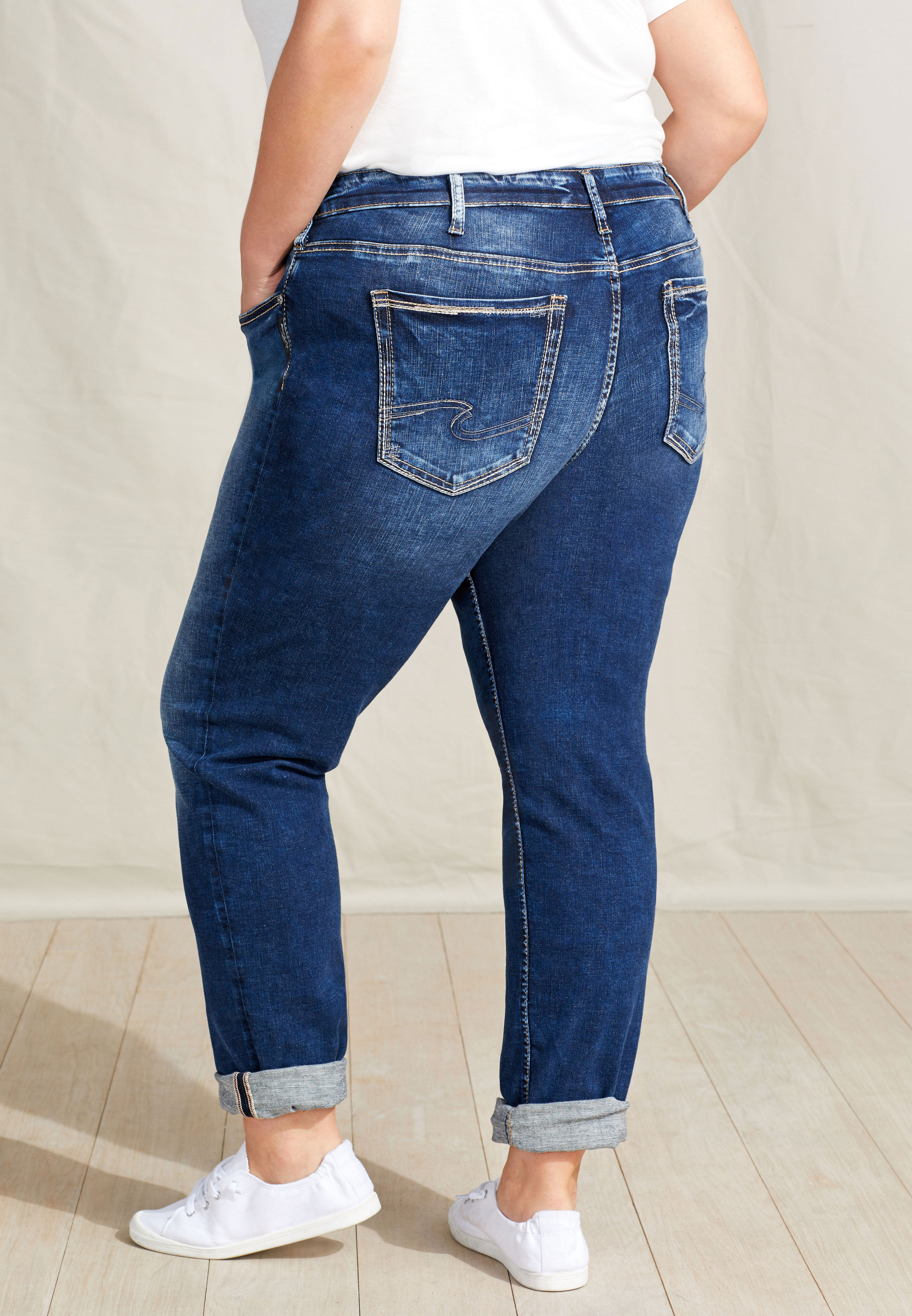 plus size boyfriend jean