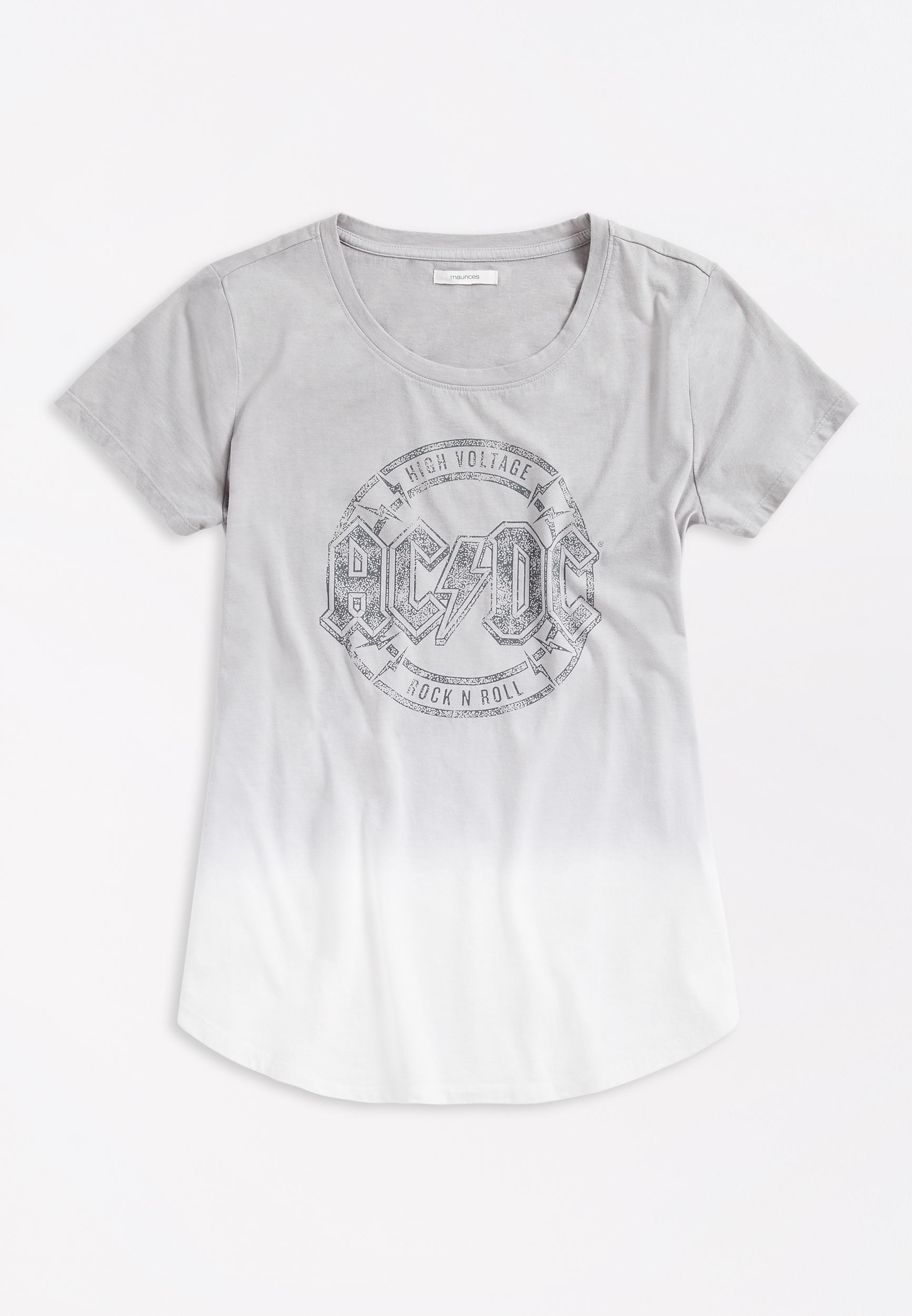 Plus Size Gray ACDC Graphic Tee | maurices