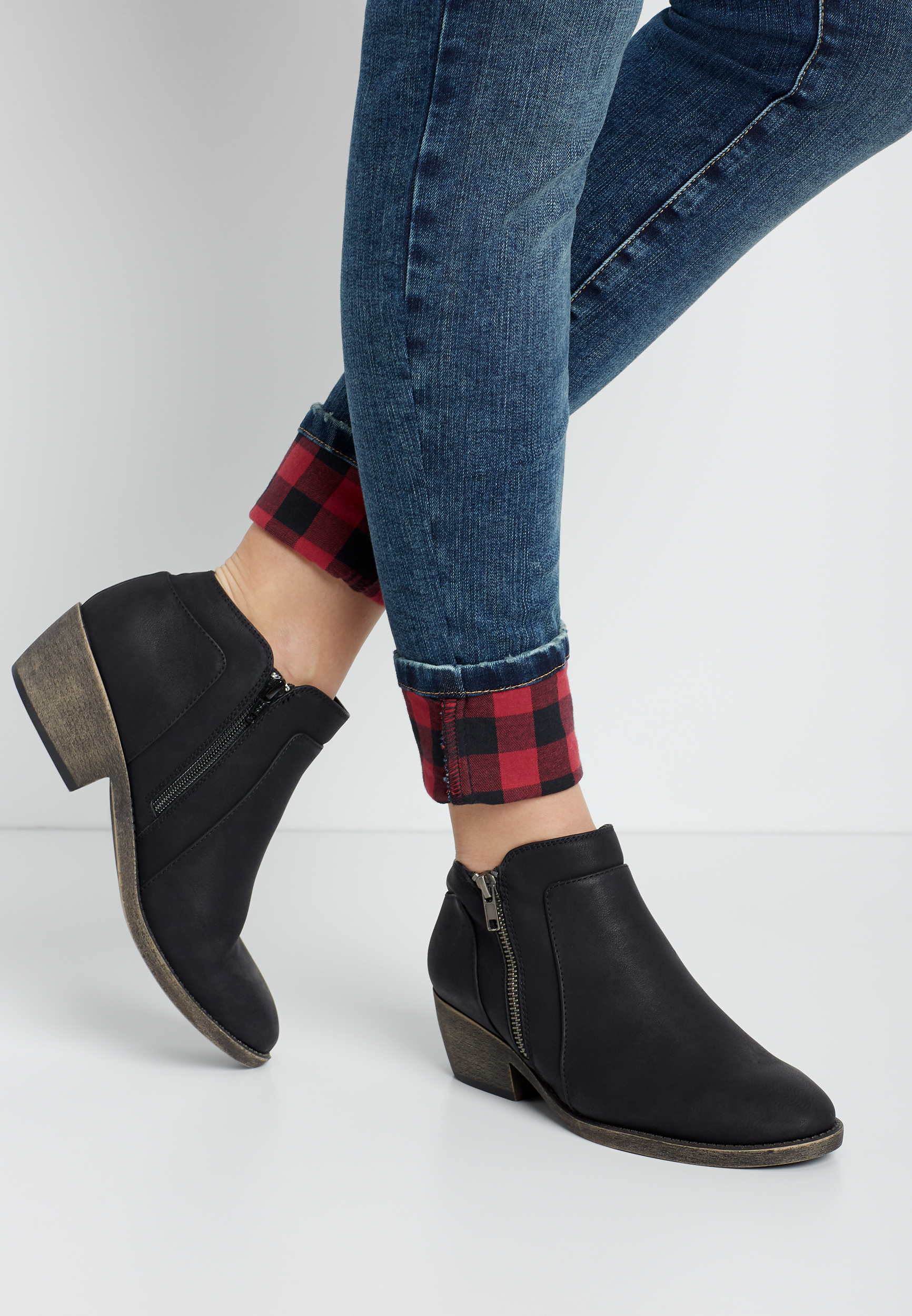 Abigail Side Zipper Ankle Bootie | maurices