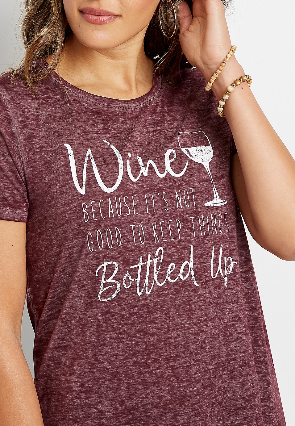 Womens Wine Because It's Not Good To Keep Things Bottled Up Tshirt Womens Wine Because It's Not Good To Keep Things Bottled Up Tshirt