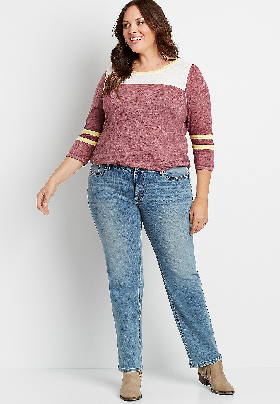 Plus Size m jeans by maurices™ Classic Mid Rise Capri