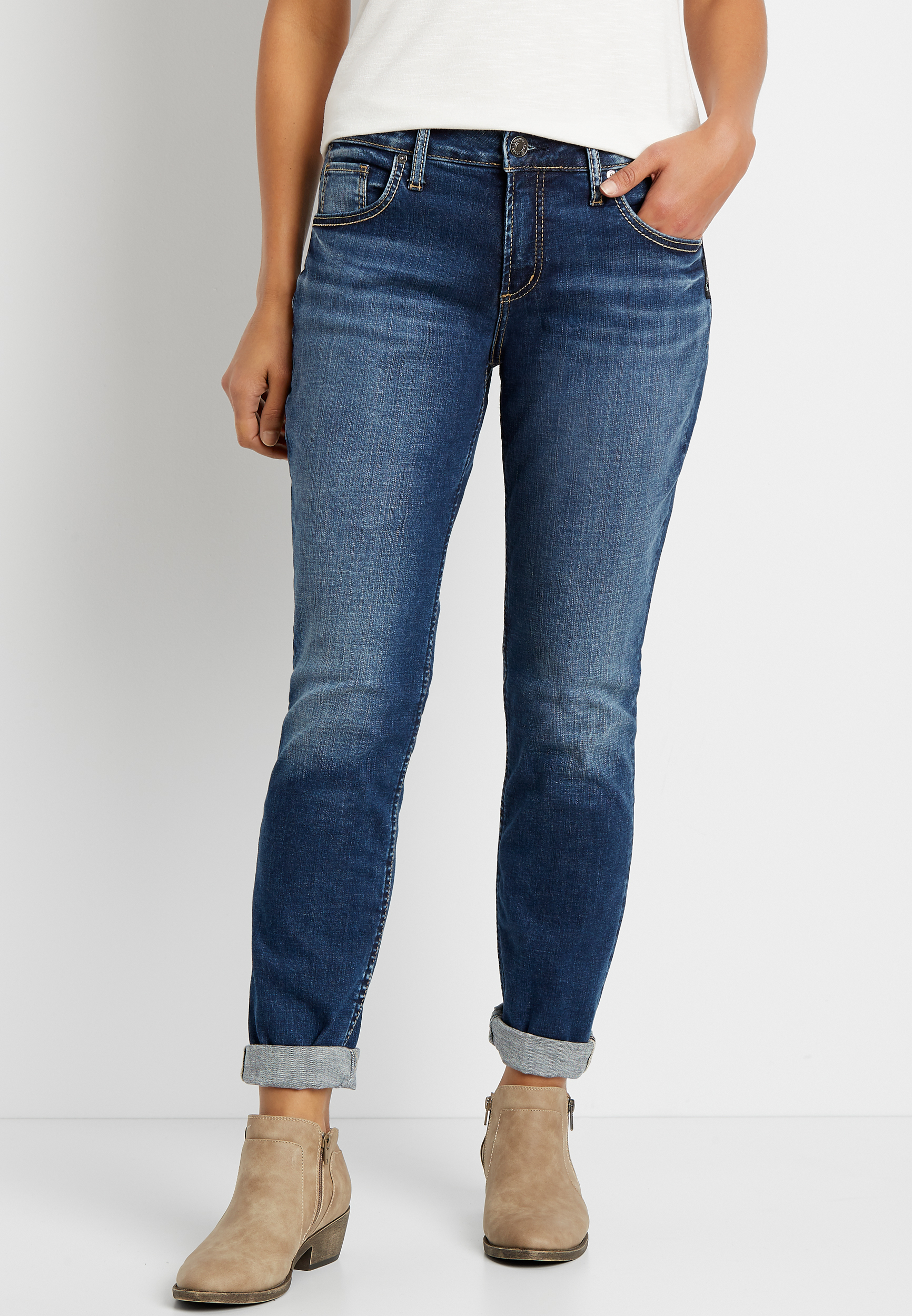 silver boyfriend jeans canada
