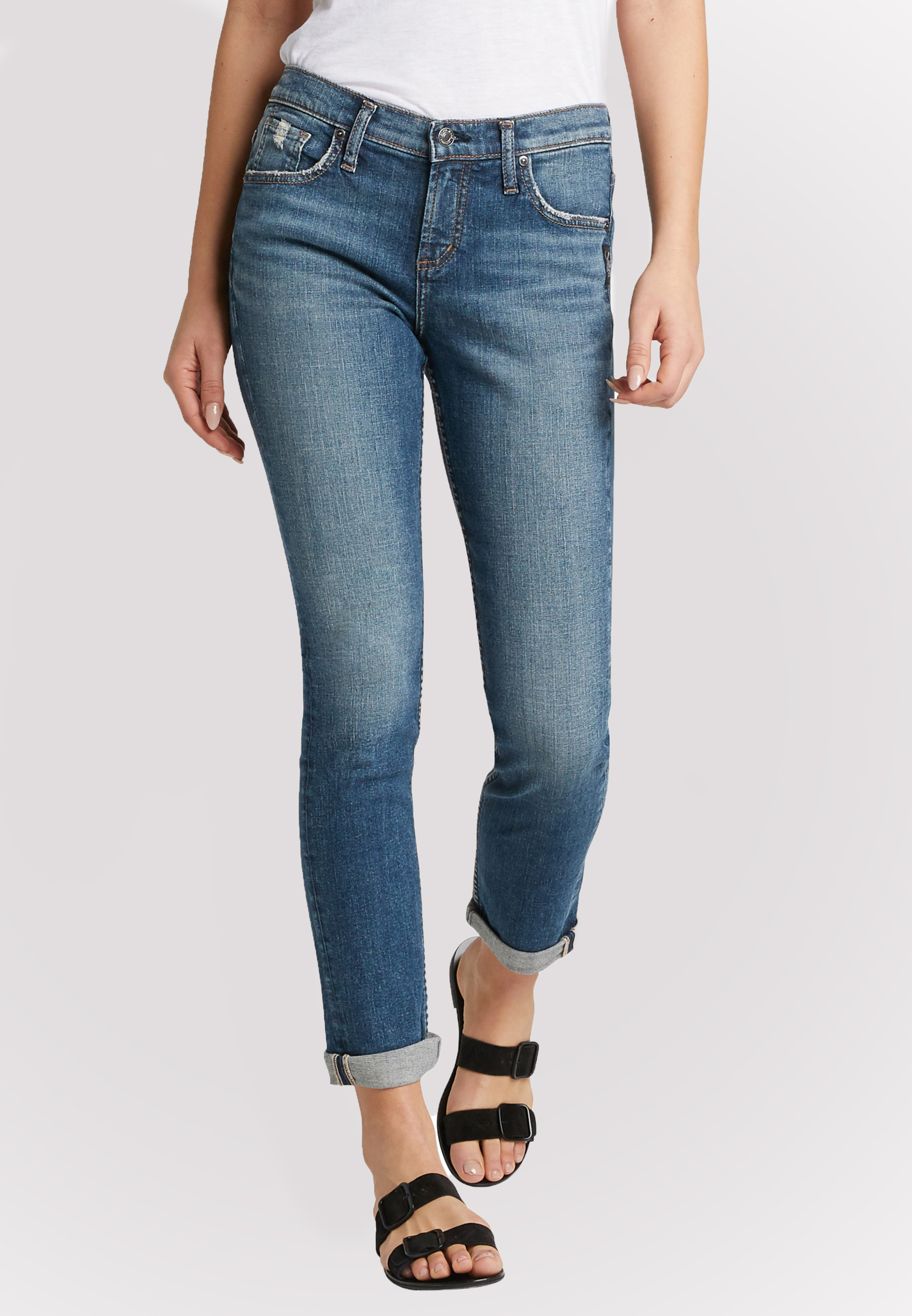 Silver Jeans Co.® Beau Dark Girlfriend Jean | maurices