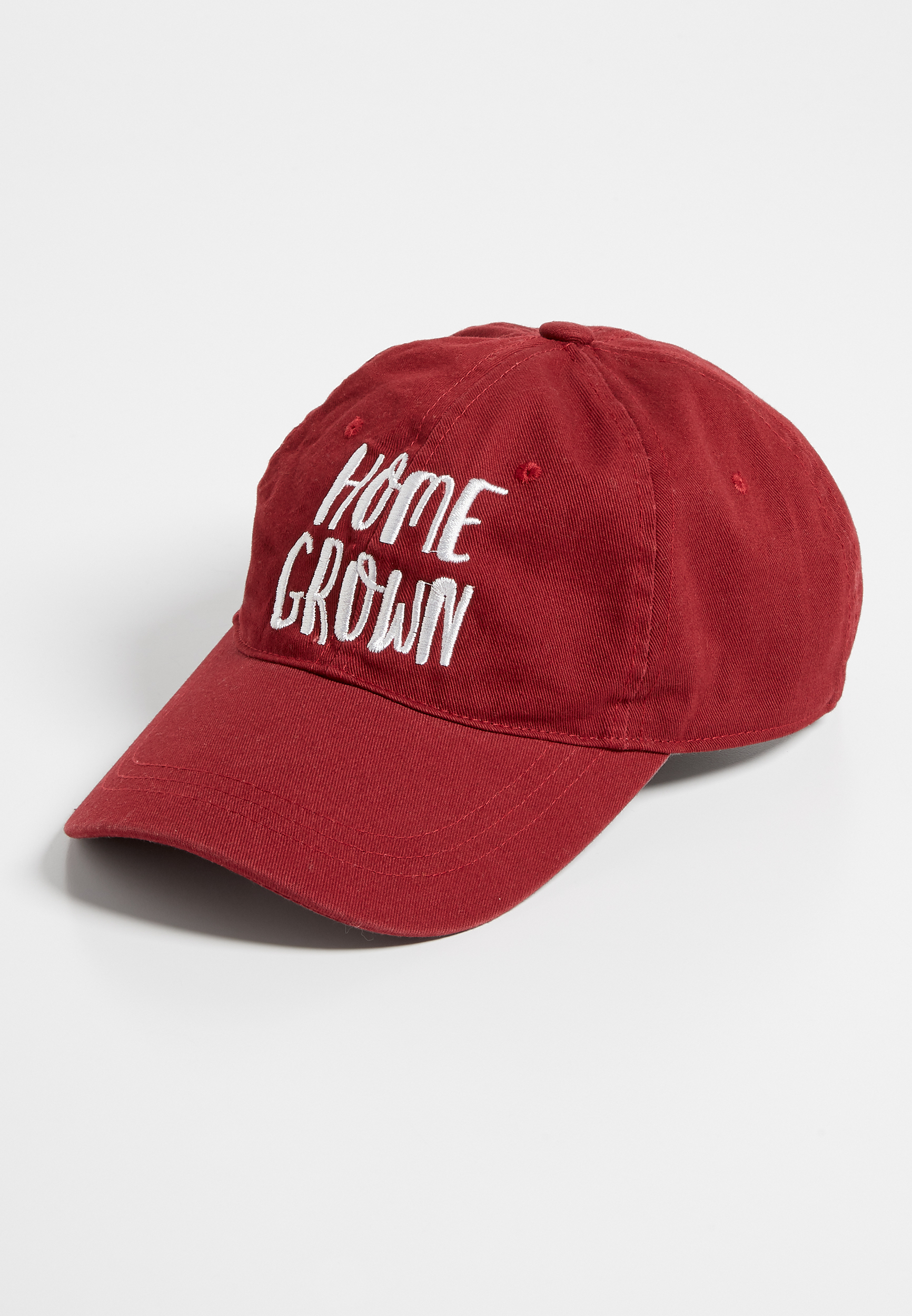 maroon hat