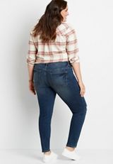 Plus Size m jeans by maurices&trade; Mid Rise Ripped Jegging, C258, small