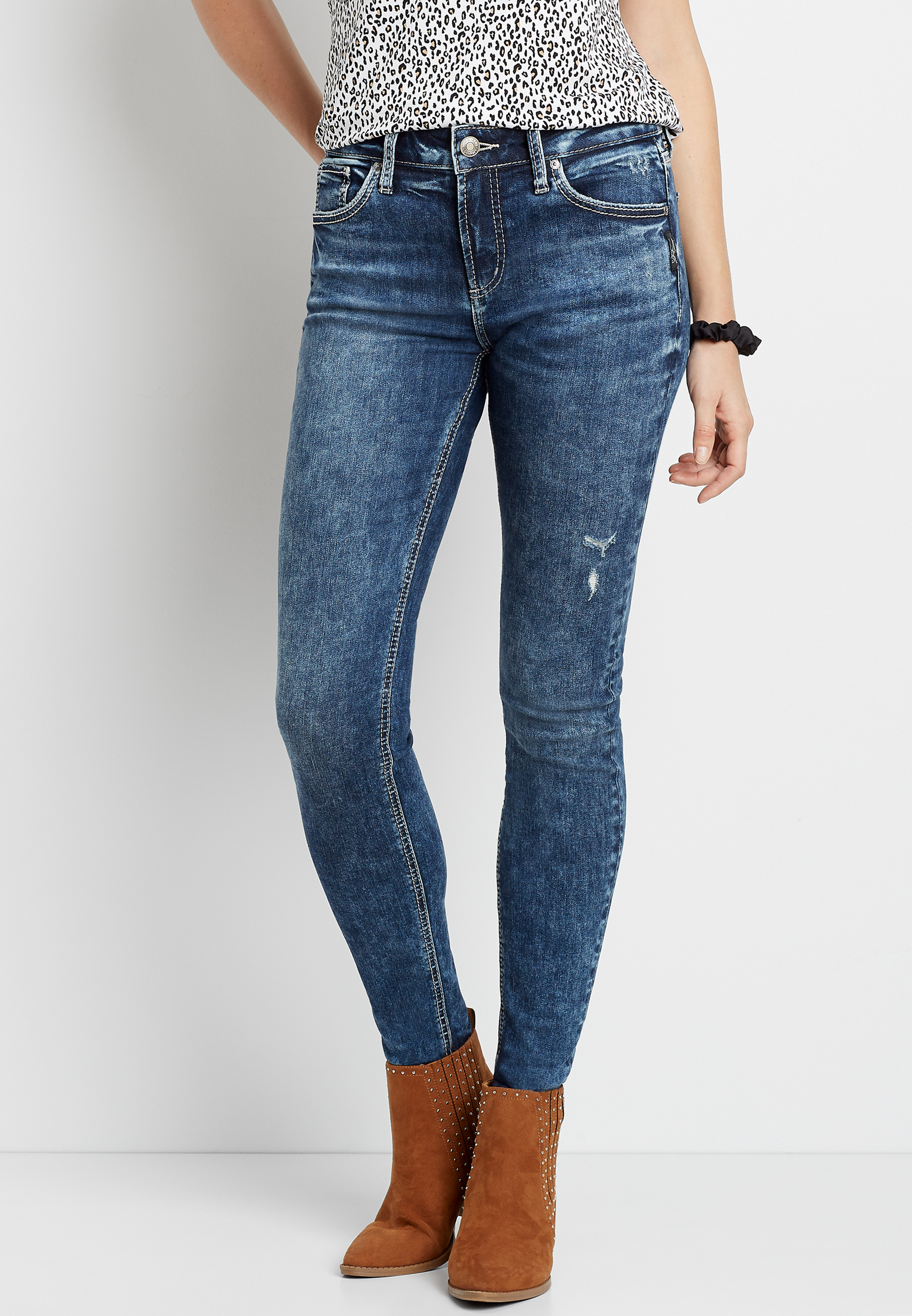 silver trouser jeans