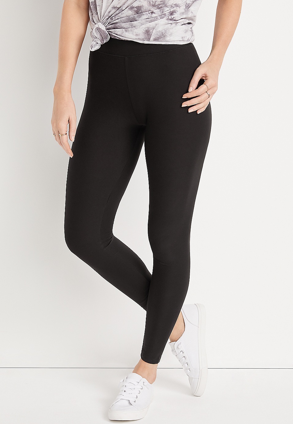 Buy Forever 21 women textured pull on high rise leggings grey Online